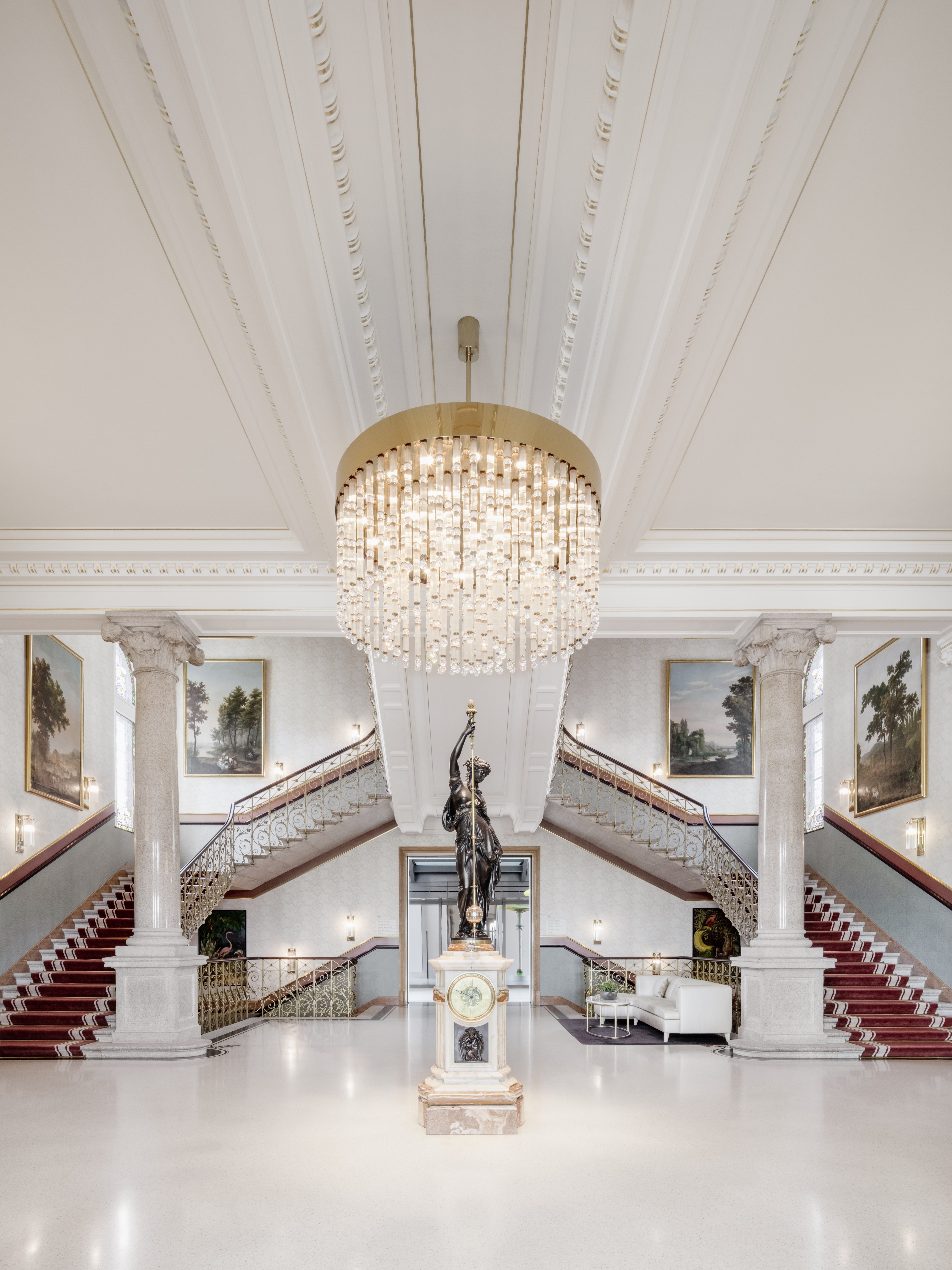 The hall at a luxury dining experience.