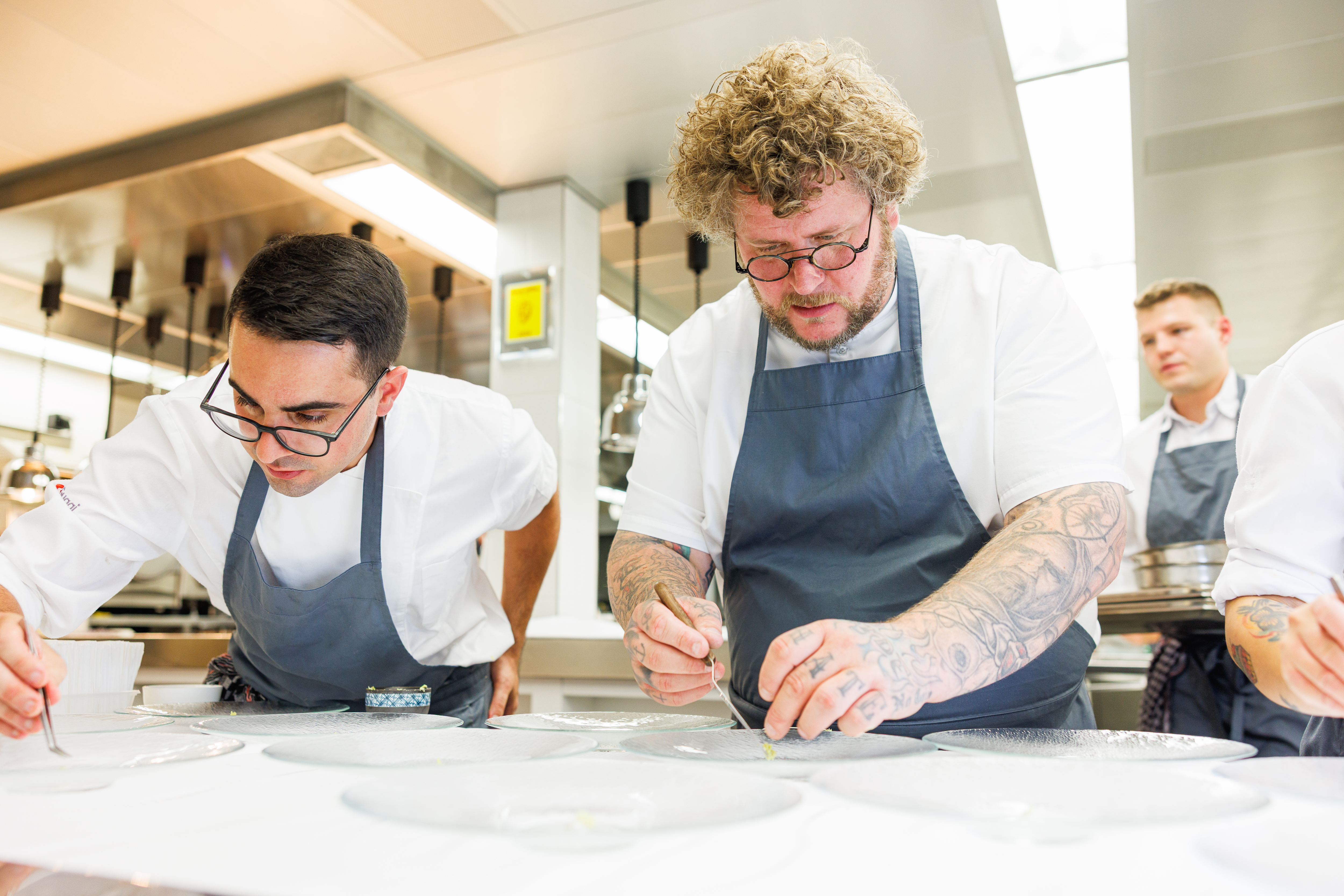 Erik Kragh Vildgaard creating a luxury dining experience.