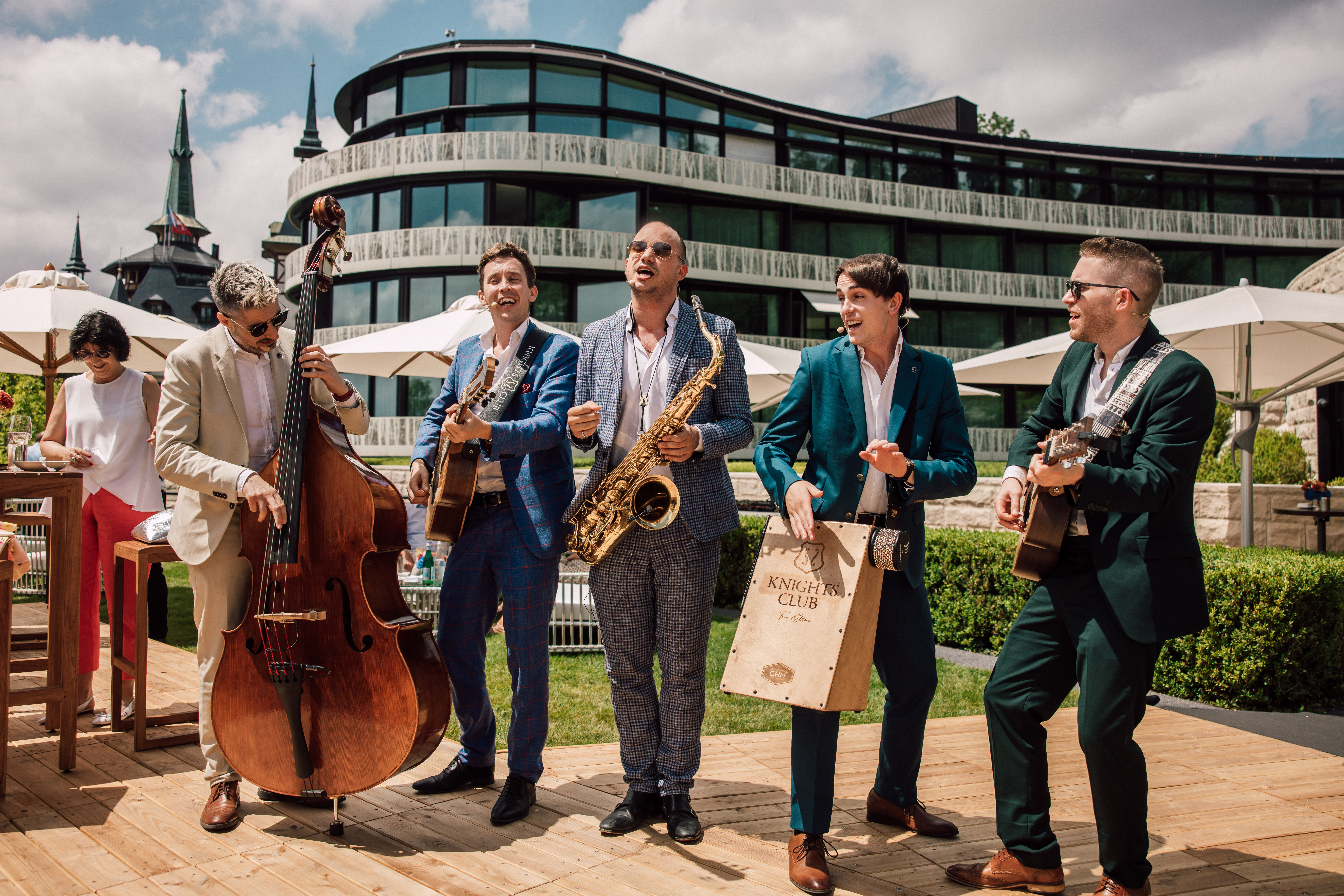 Music at the luxury dining experience.