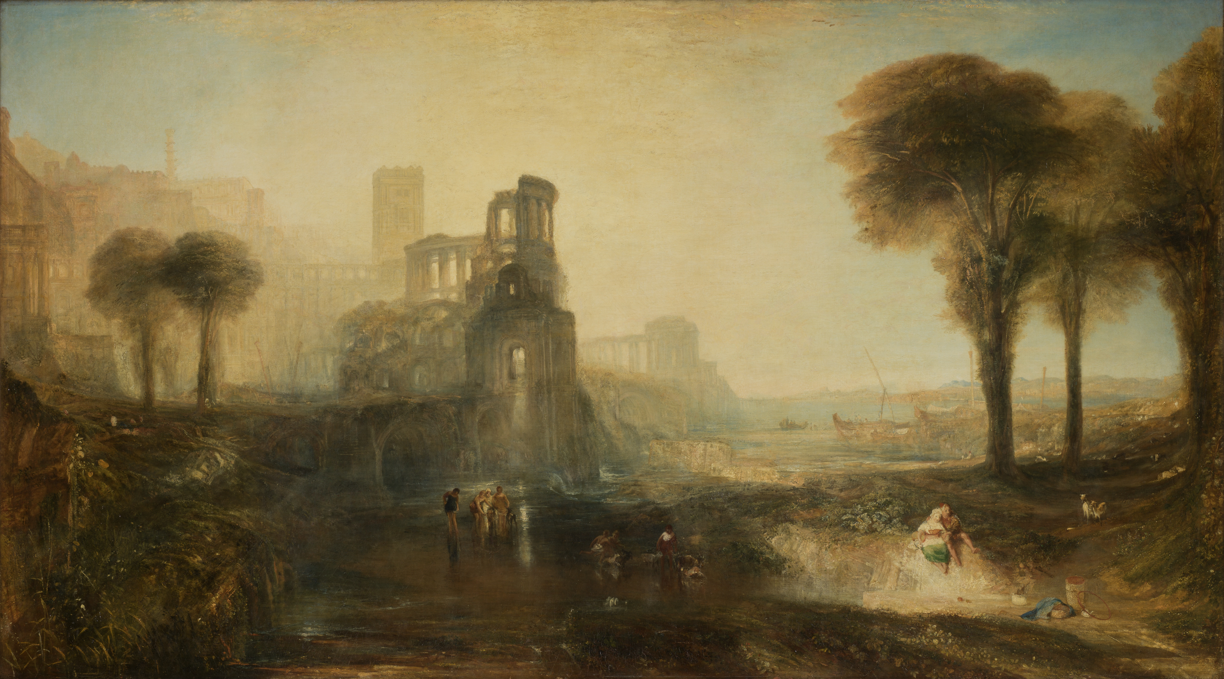 Caligula's Palace and Bridge, JMW Turner, Tate Britain Turner and Constable