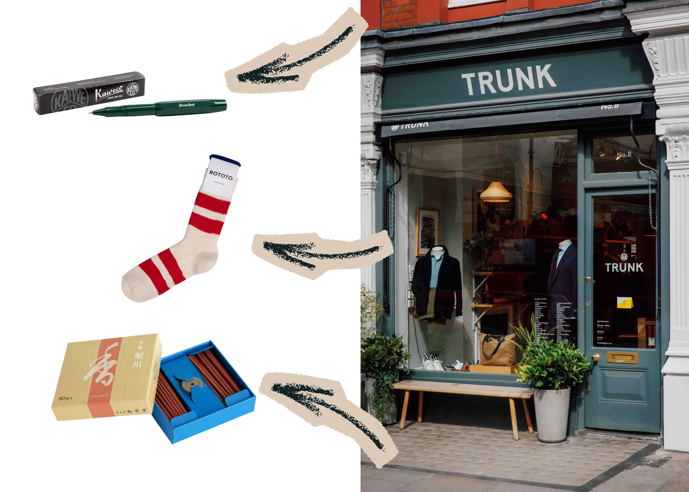 Trunk, shop on Chiltern Street for Christmas.