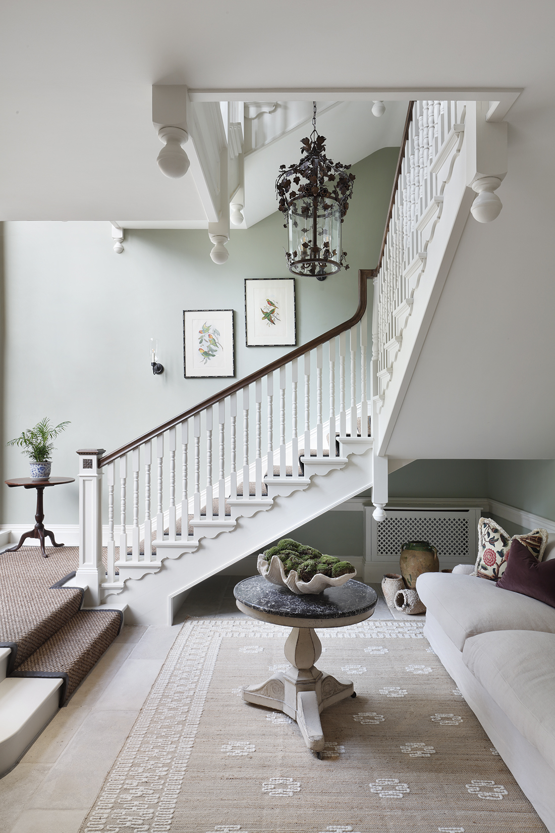 Hall, new-build heritage mansions. 