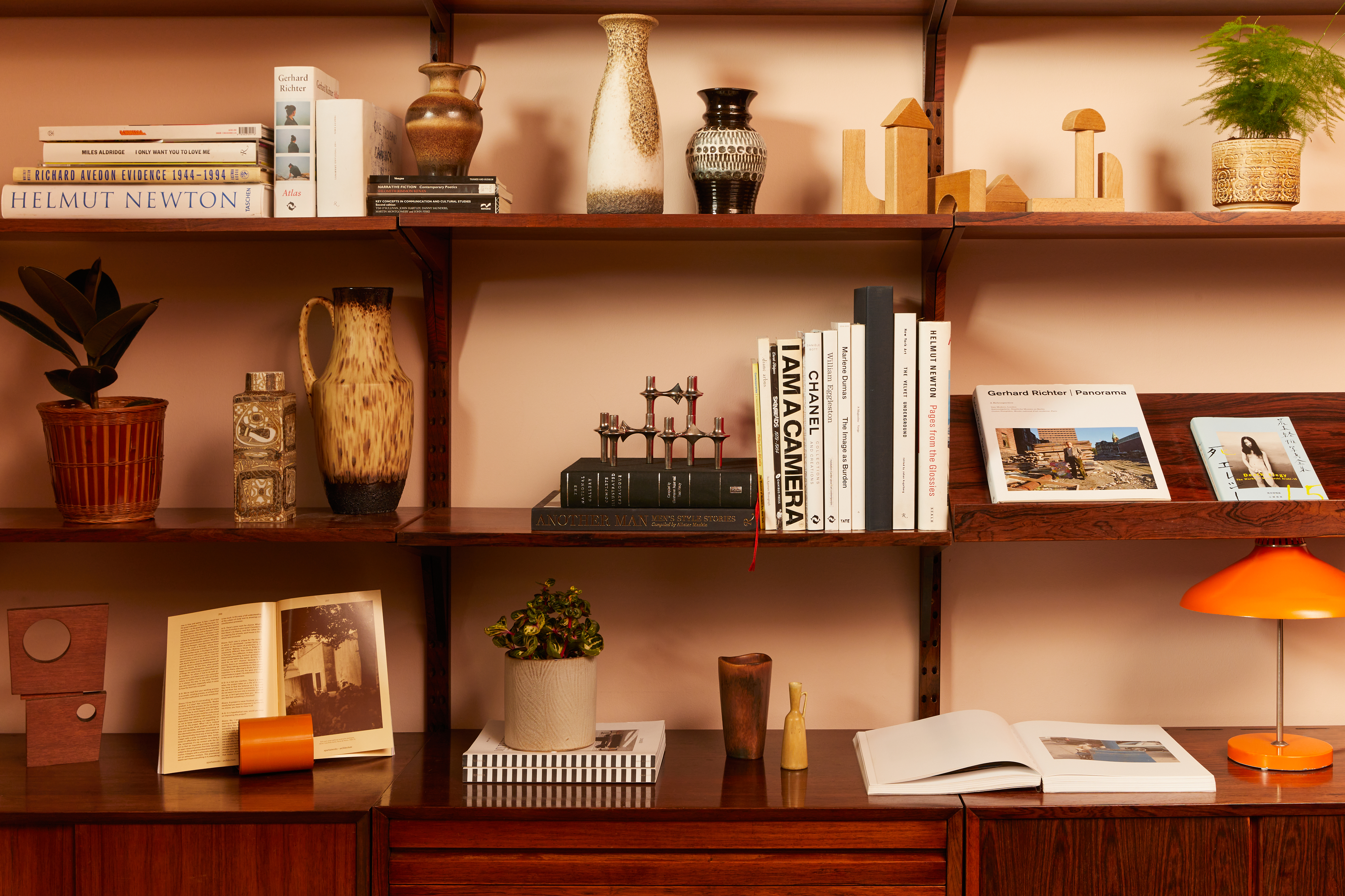Vinterior Sandrine Zhang Ferron styles shelves. 