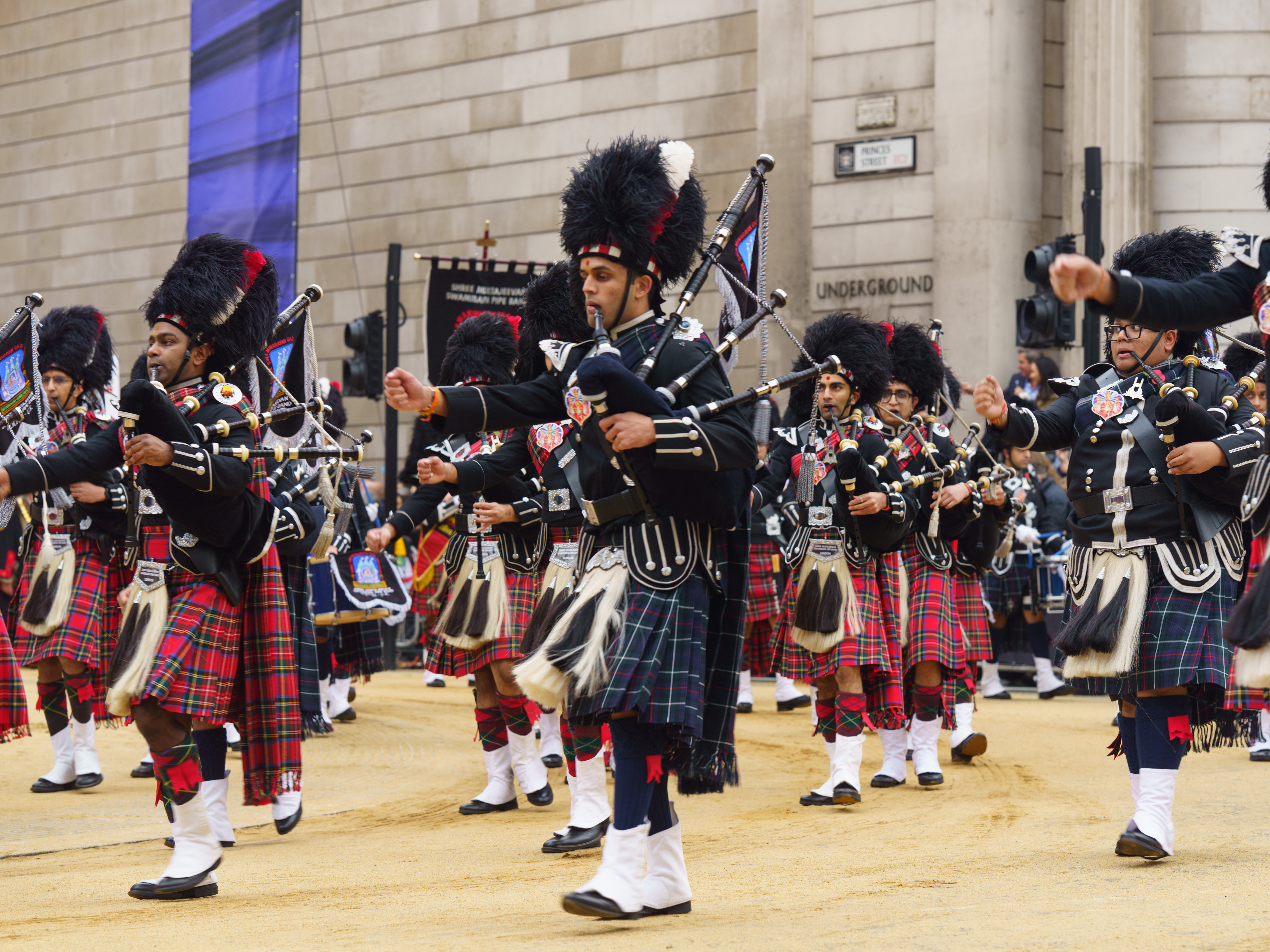 Bagpipers at the Lady Mayor's Show. 