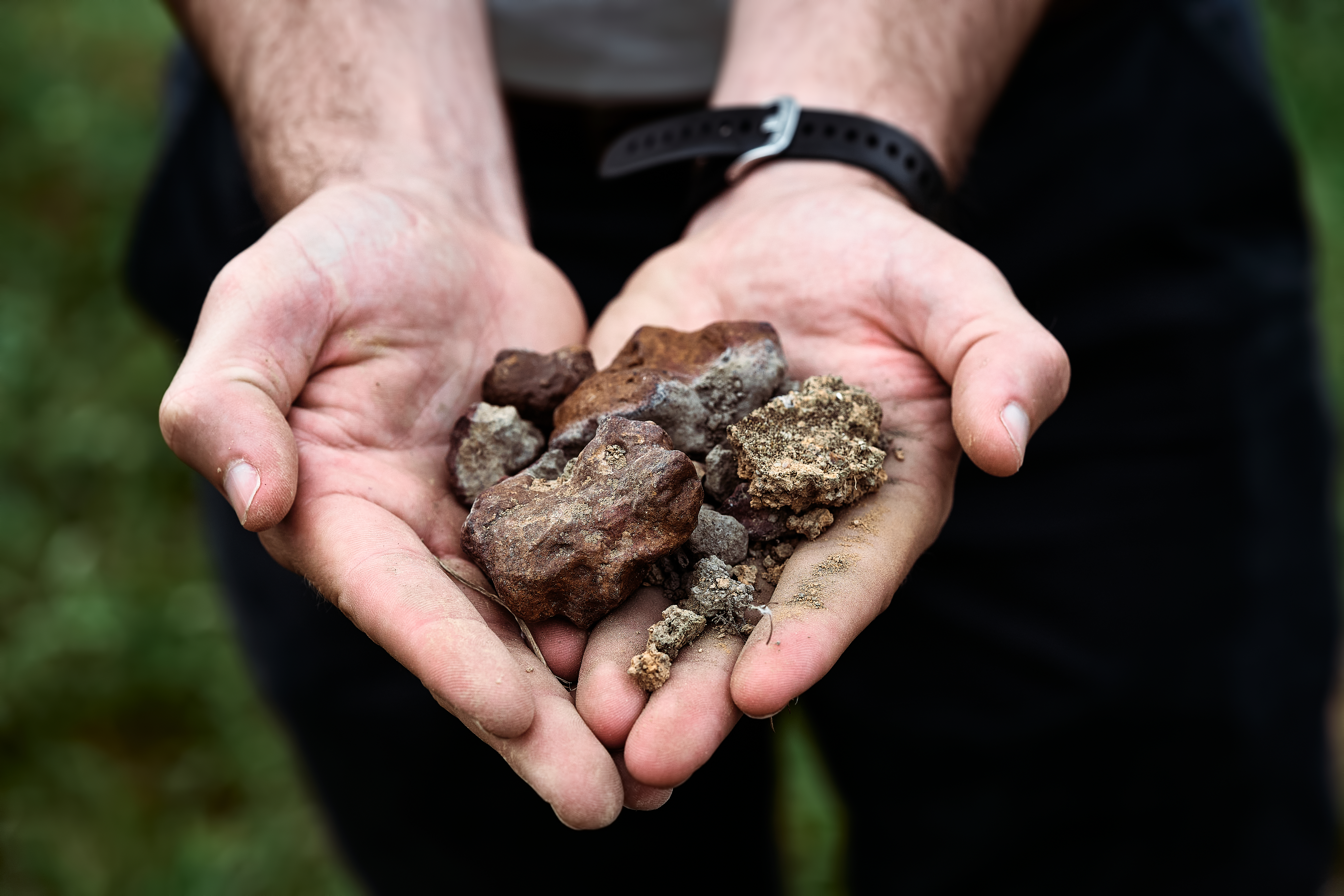 Soil from South African vineyards. 