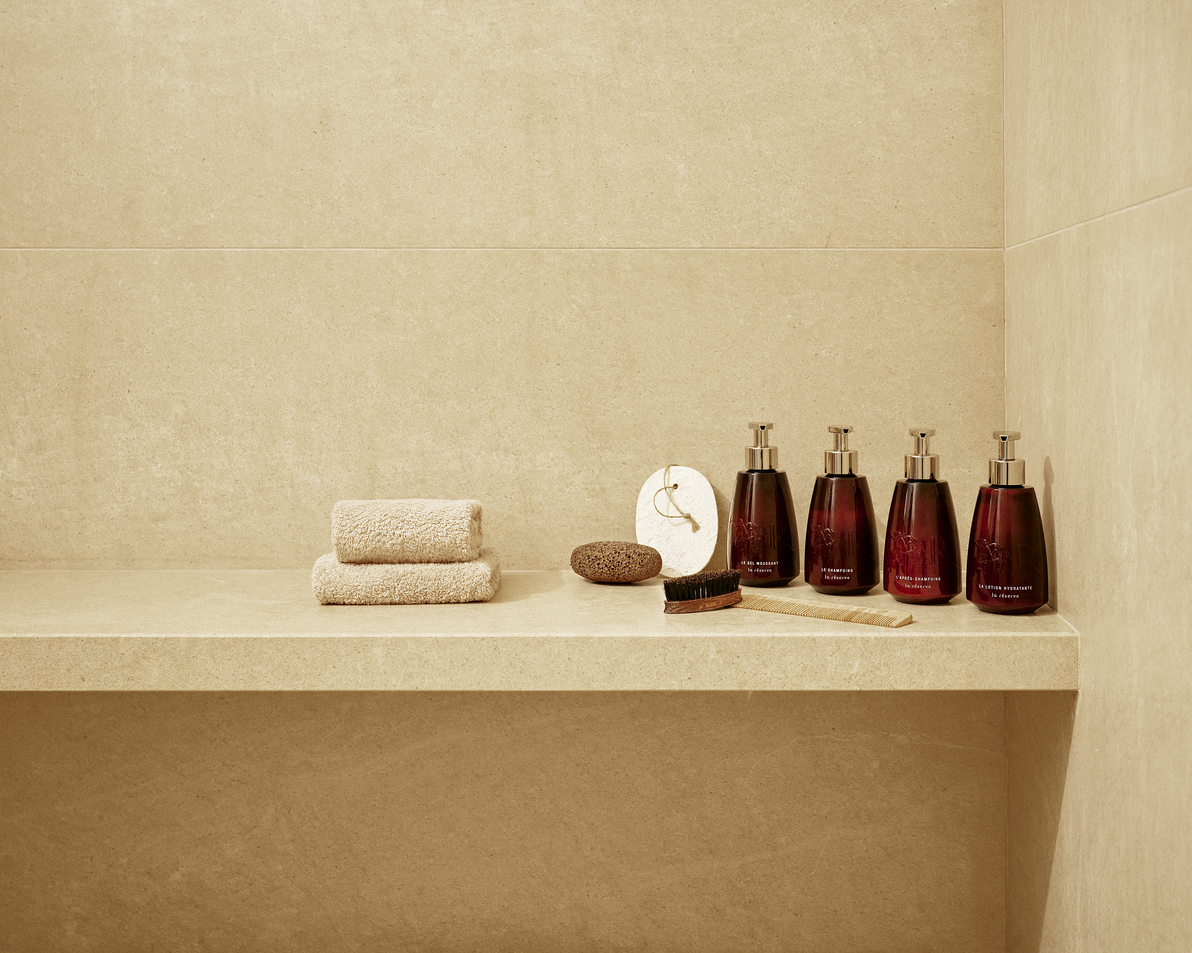 La Réserve, best hotel beauty products.