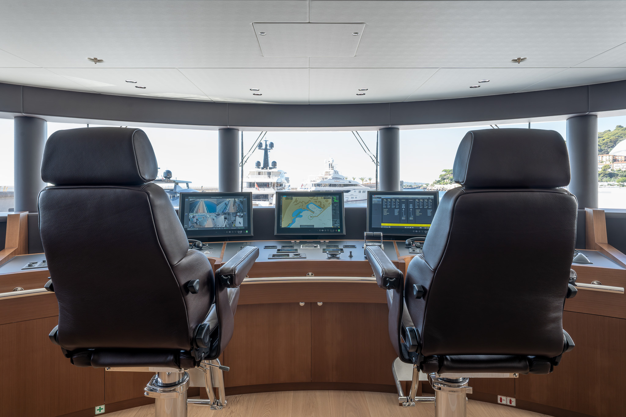 The bridge of the Heesen Agnetha. 