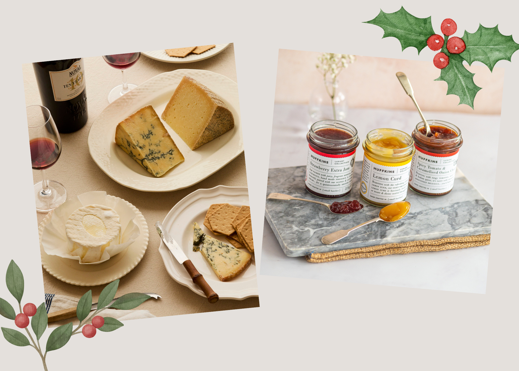 Christmas Gift Pairing, Christmas food and drink gifts.