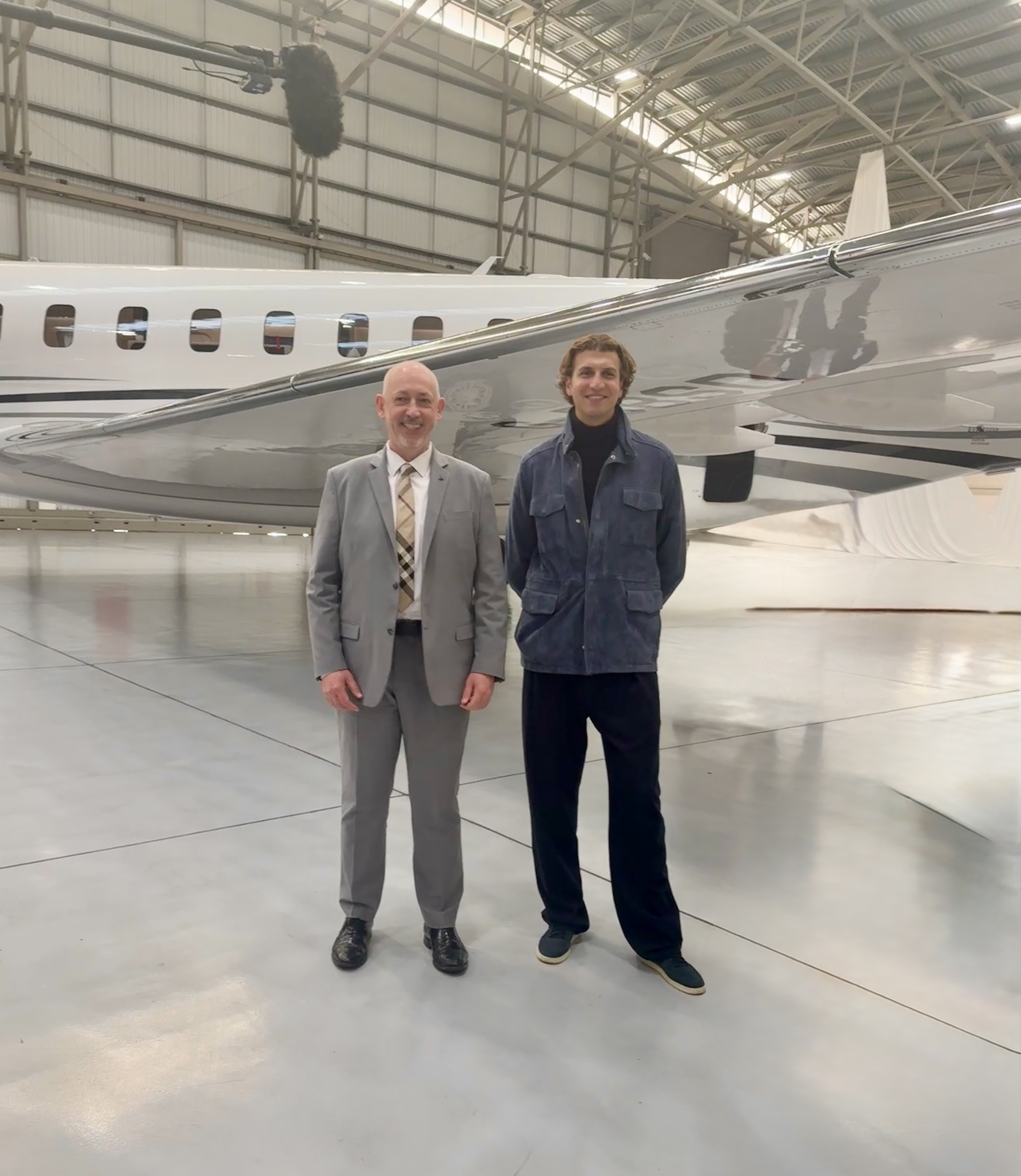 Gstaad Guy at the launch of the fastest passenger jet. 