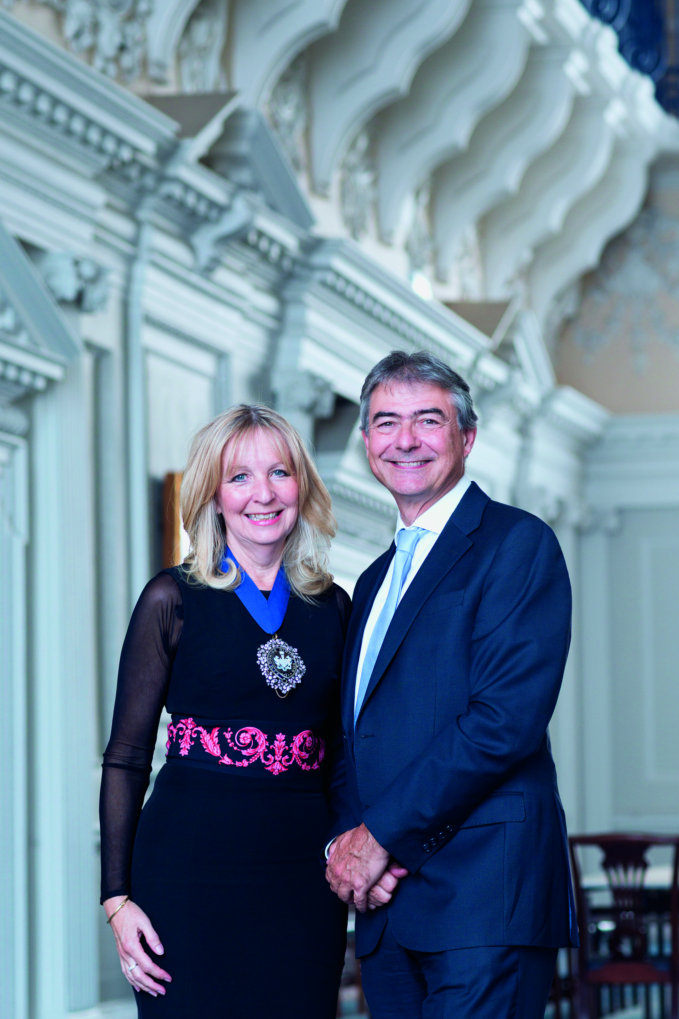 Lady Mayor Sue Langley with her husband Gary.