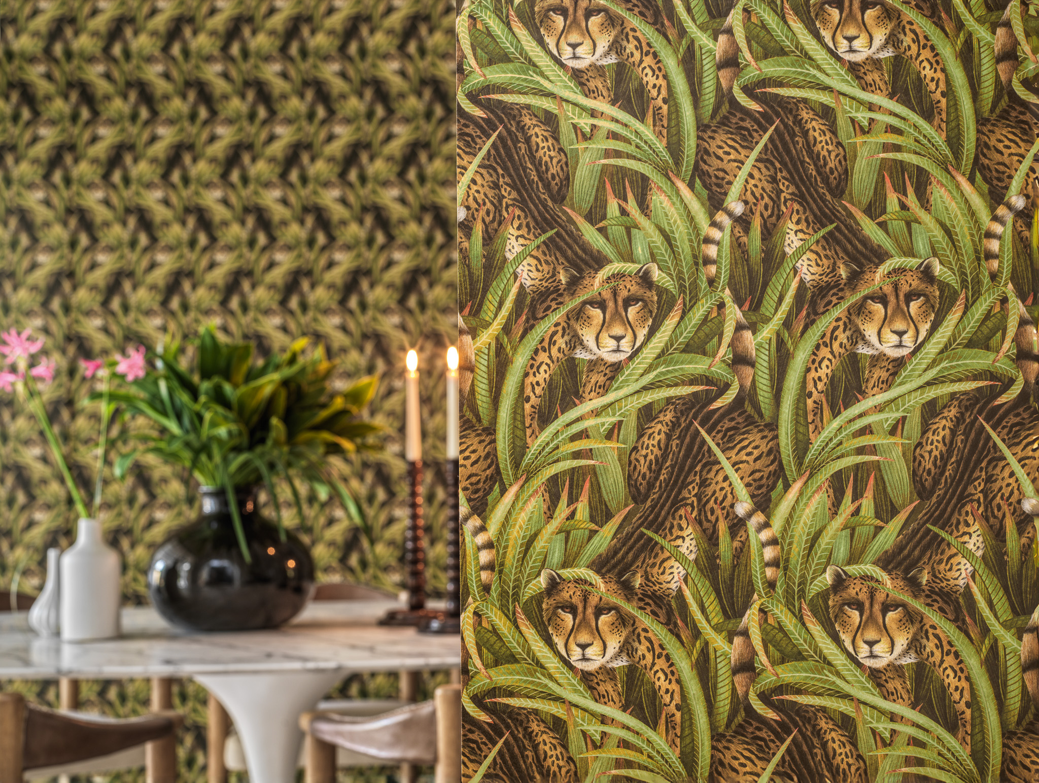 'Cheetah Prowl', Cole & Son British wallpaper