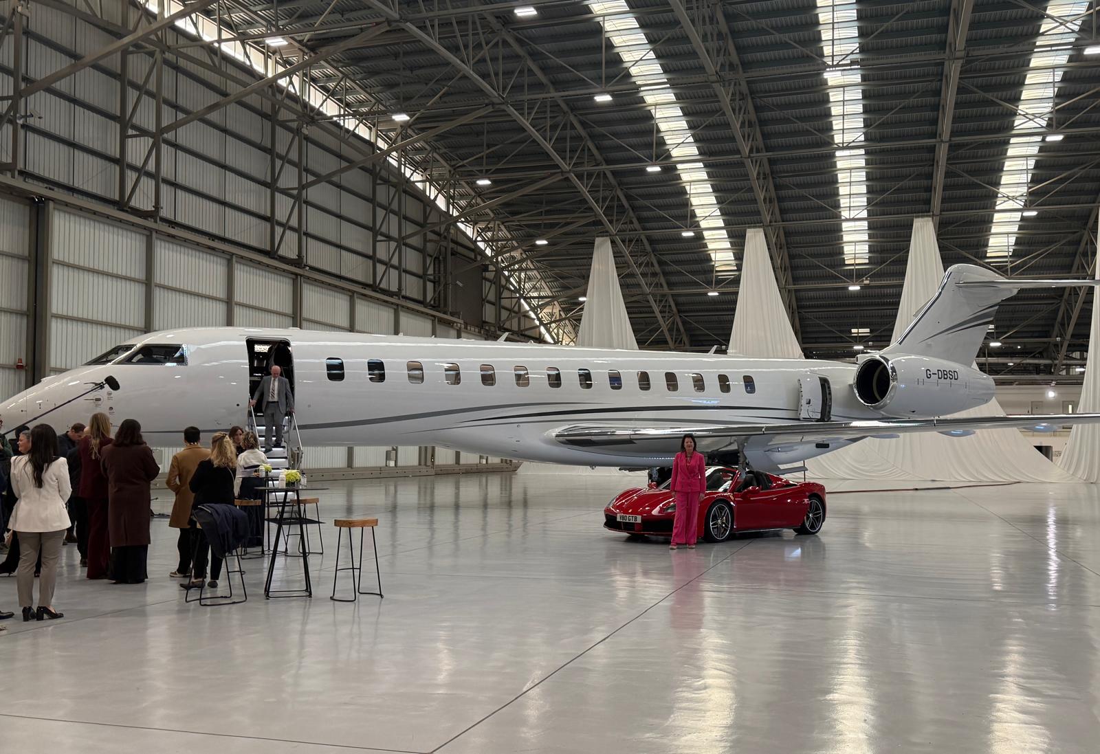 Travelling in style to the fastest passenger jet Bombardier 8000