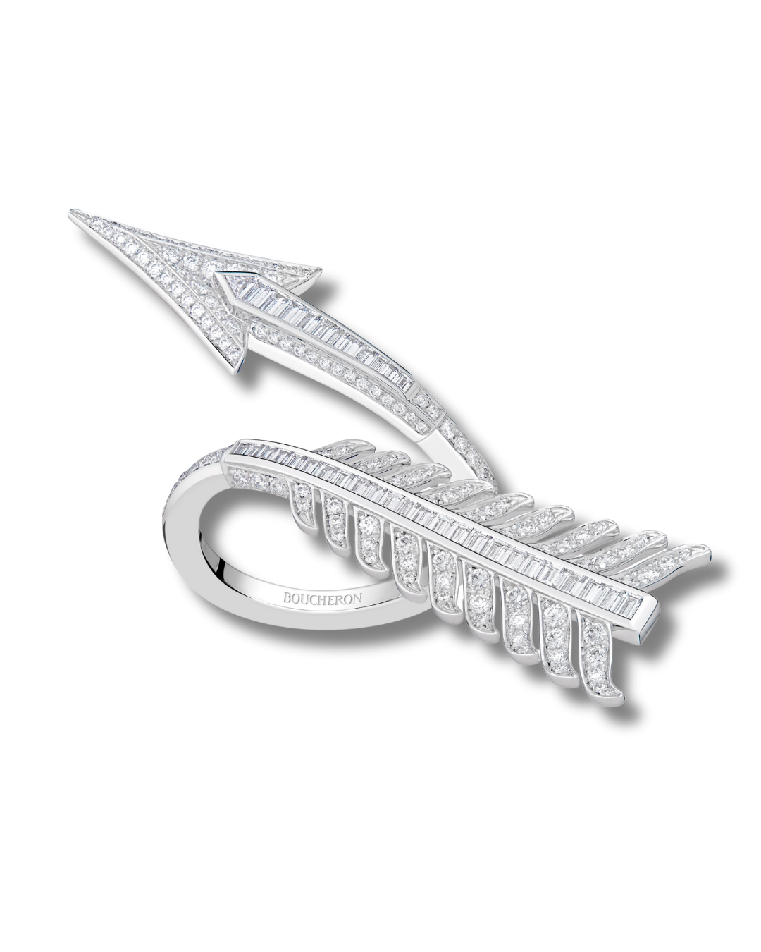 Boucheron Flèche classic diamond jewellery ring.