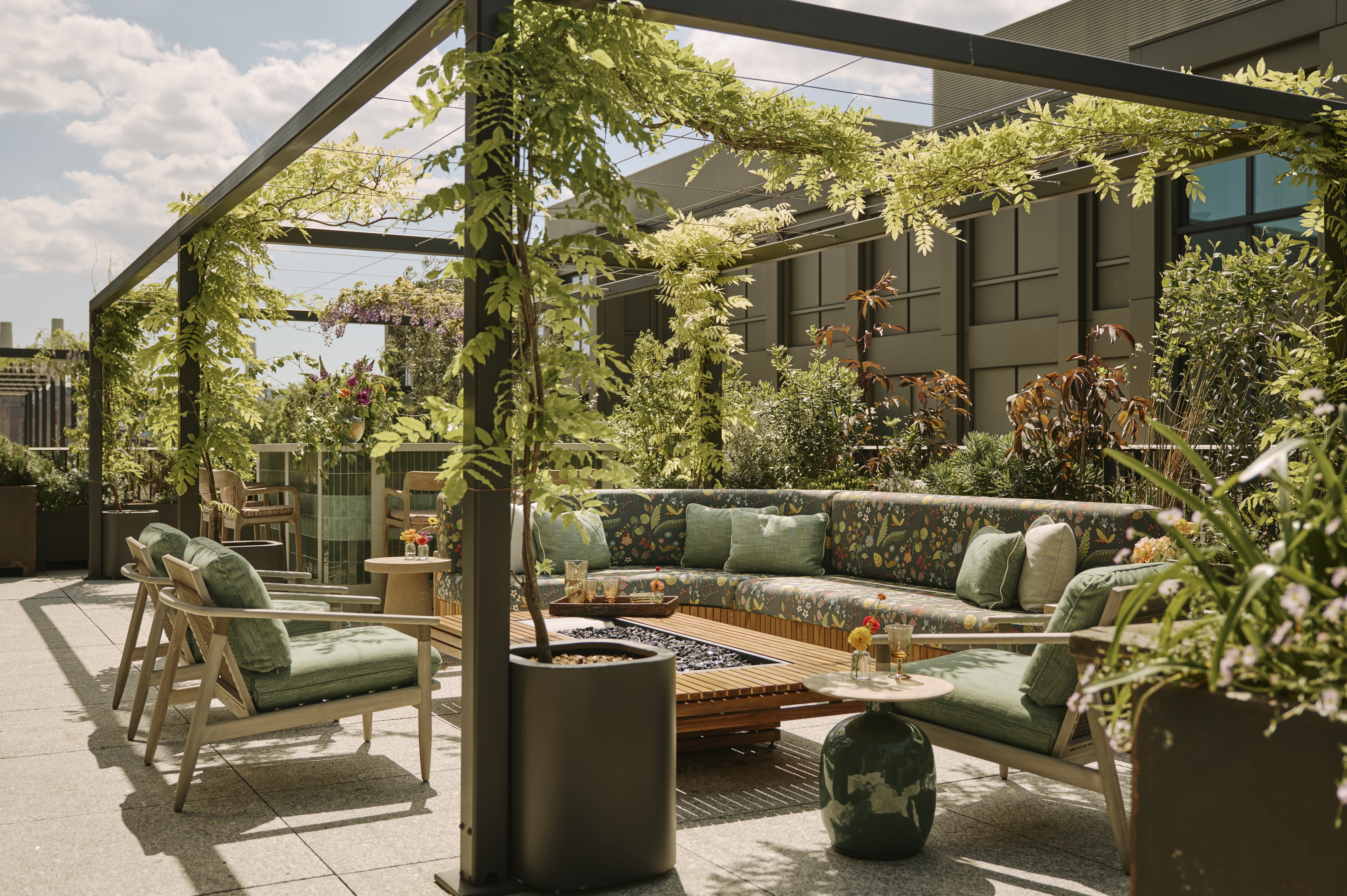 Roof terrace, wellness luxury properties.
