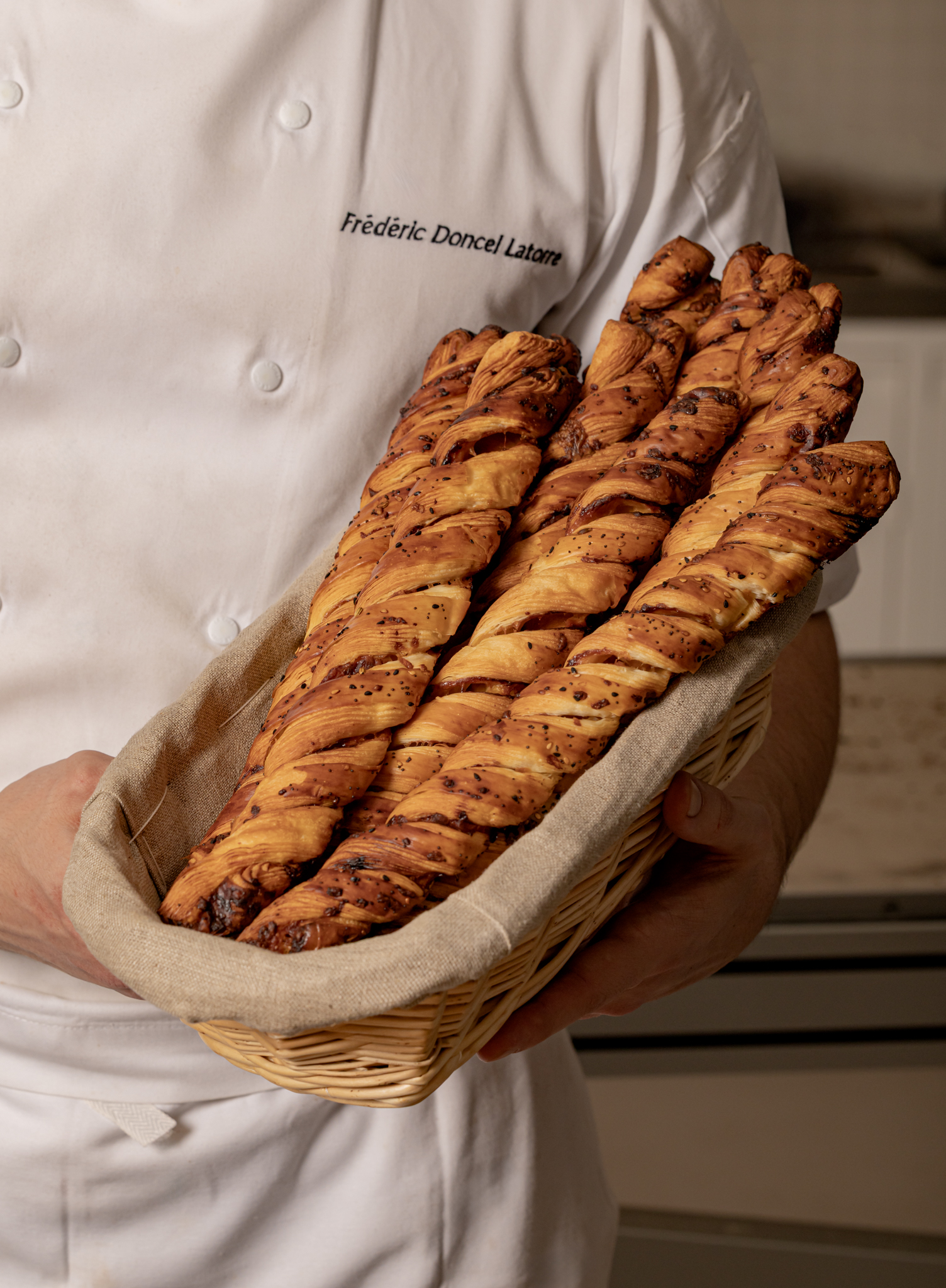Cheese straws Claridge's Bakery. 