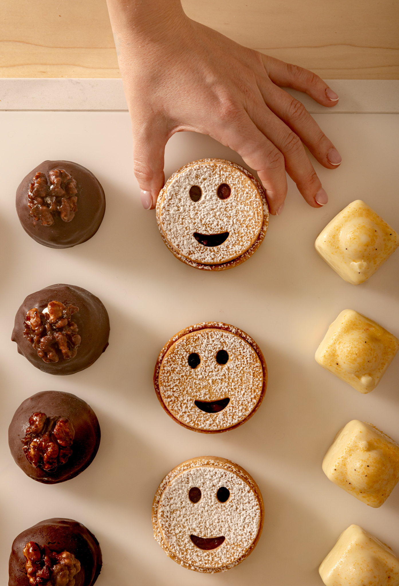 Jammy dodgers Claridge's Bakery.