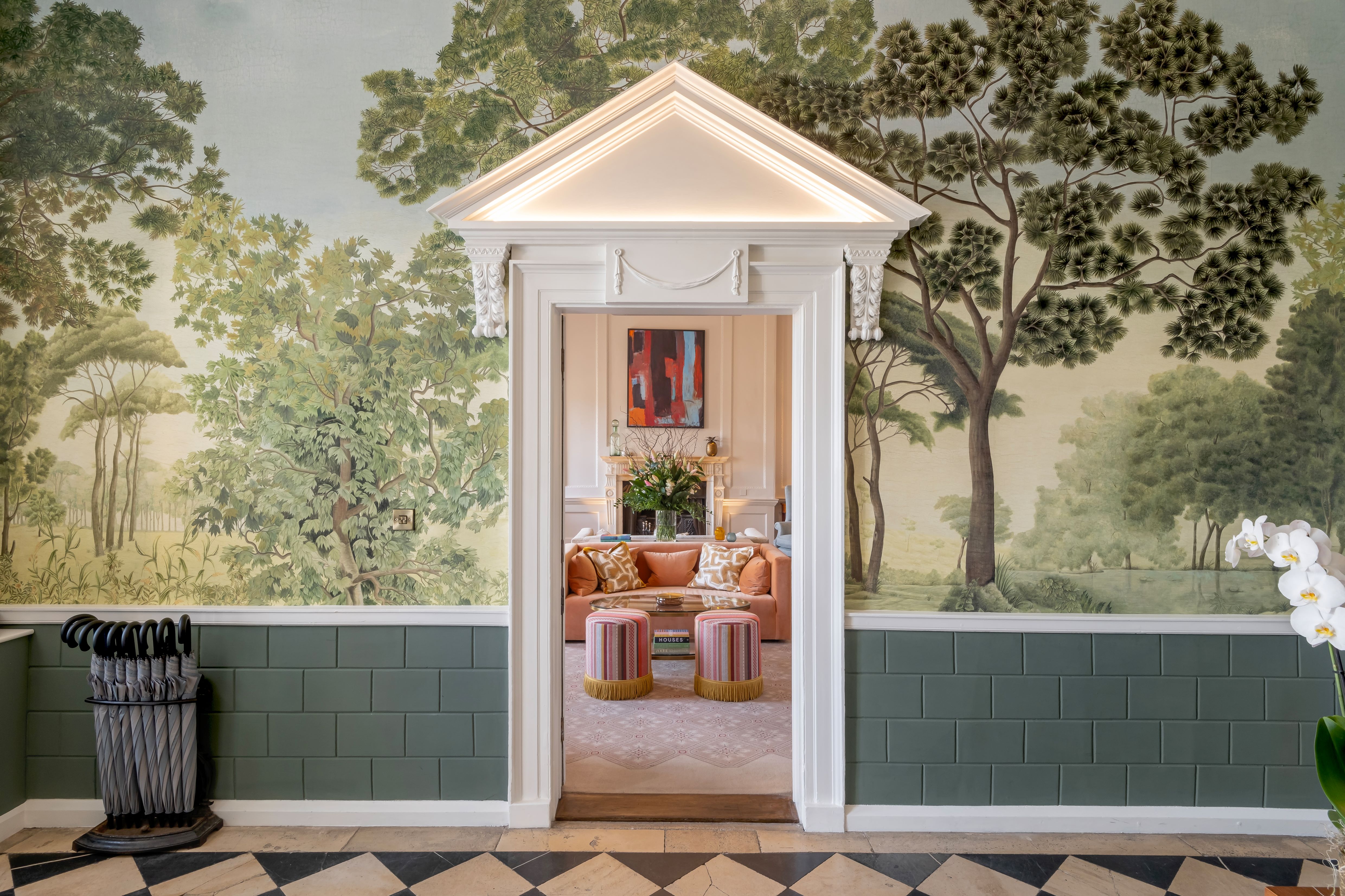 Lobby, Bridgerton filming locations in Bath.