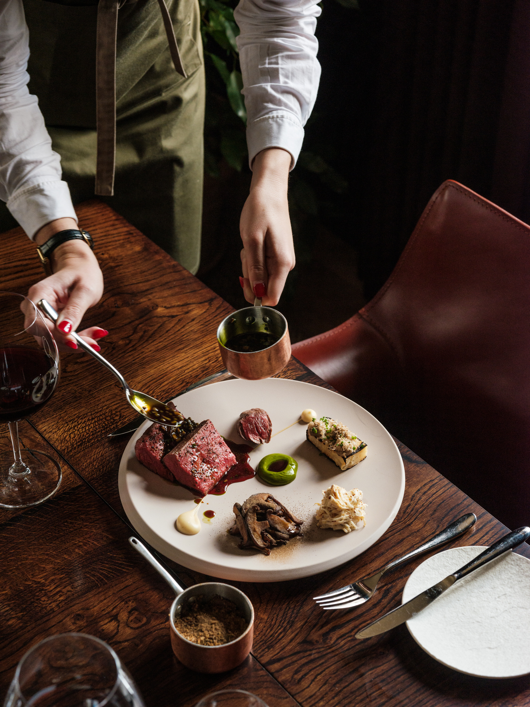 The food at The Great Bustard. 