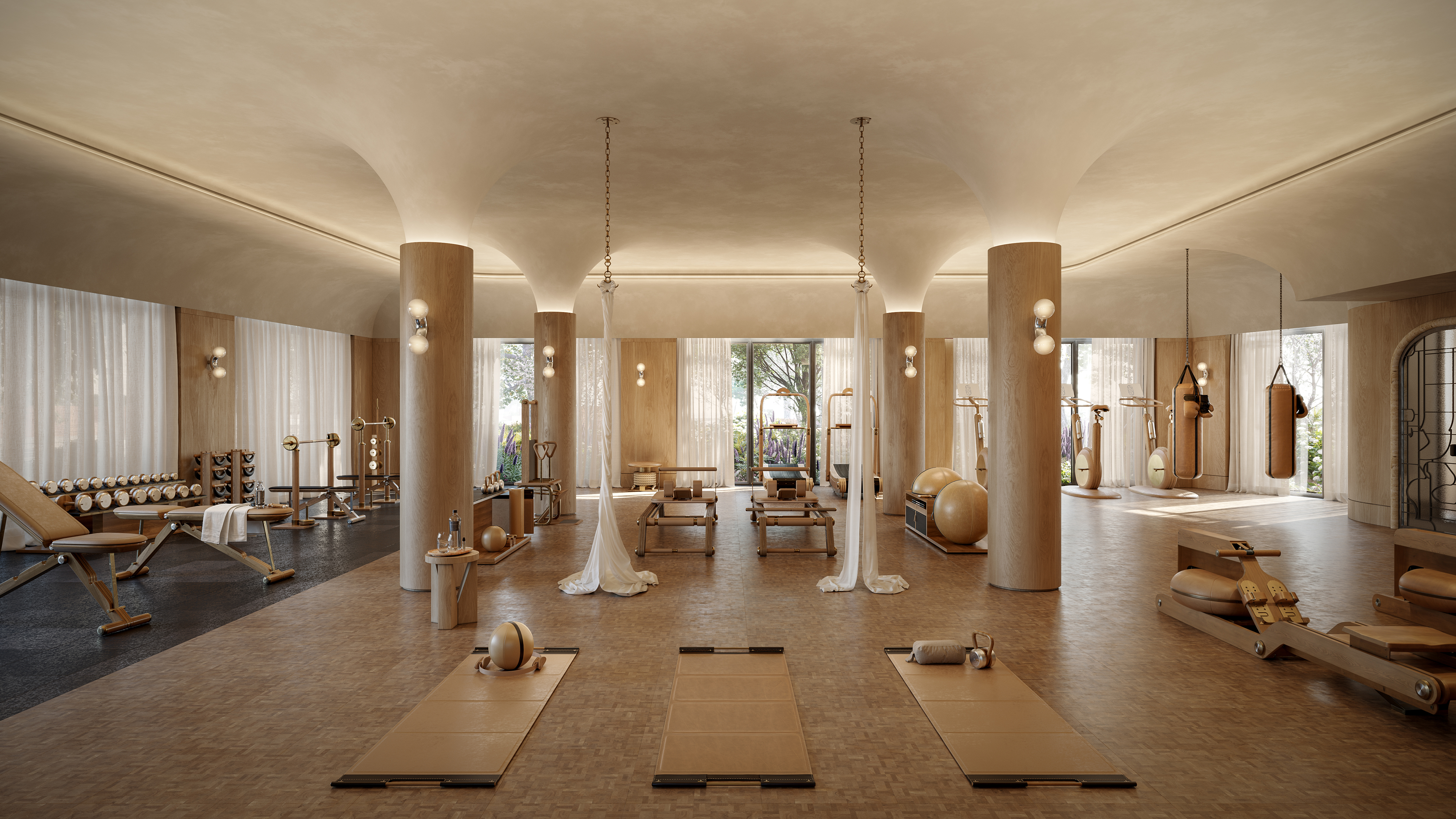 Gym, wellness luxury properties.