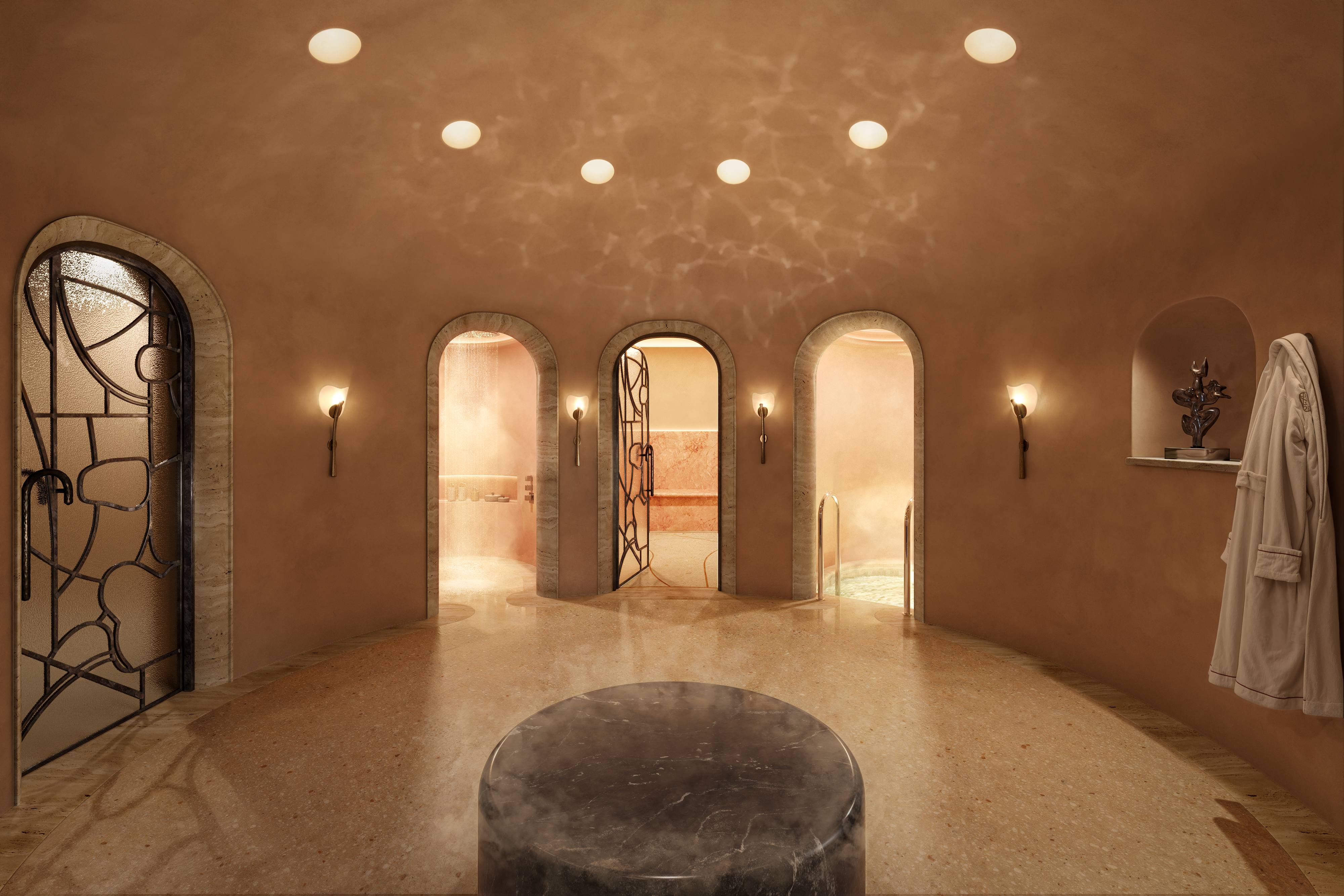 Healthclub, wellness luxury properties. 