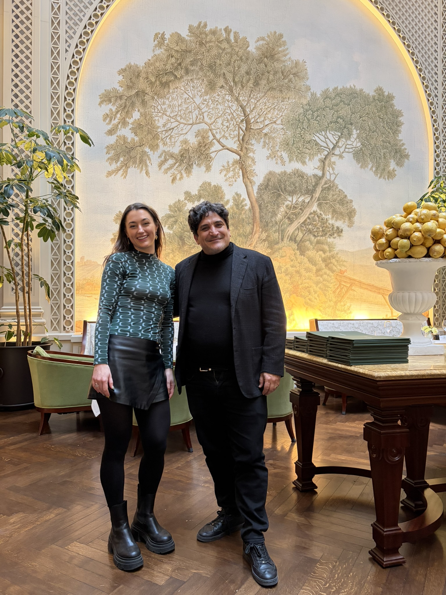 Mauro Colagreco Raffles and Izzy Schaw Miller.