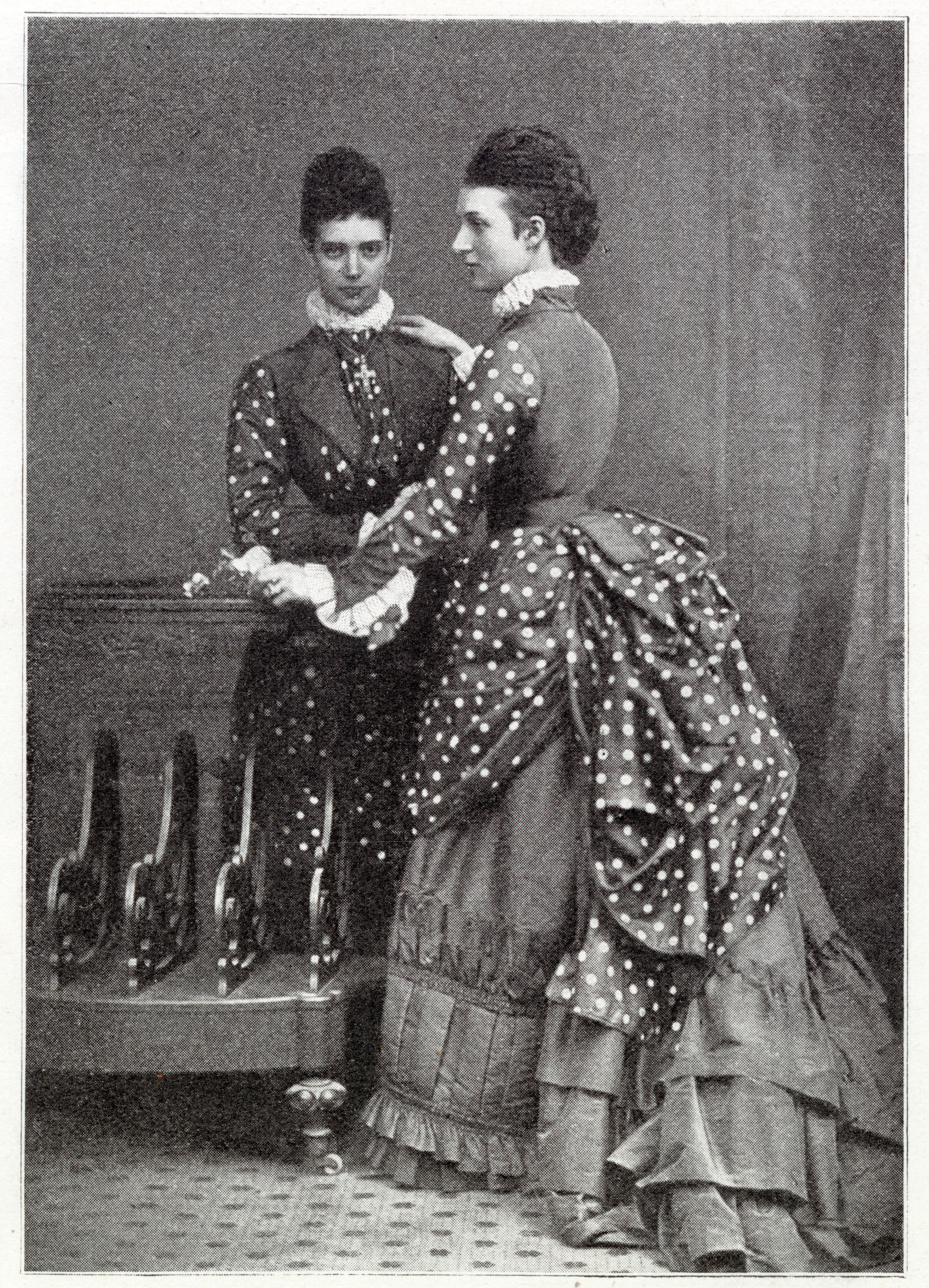 Queen Alexandra with her sister.