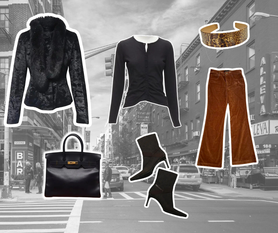 Carolyn Bessette style clothing. 