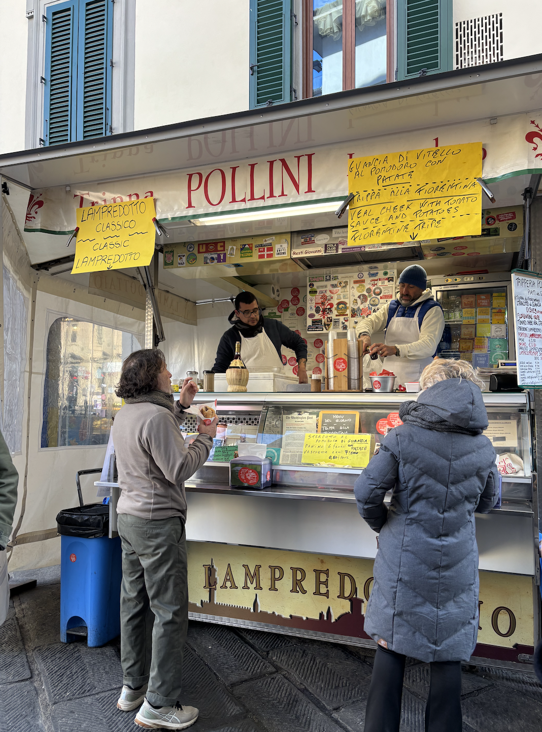 Florence Guide, Sergio Pollini Lampredotto stand.