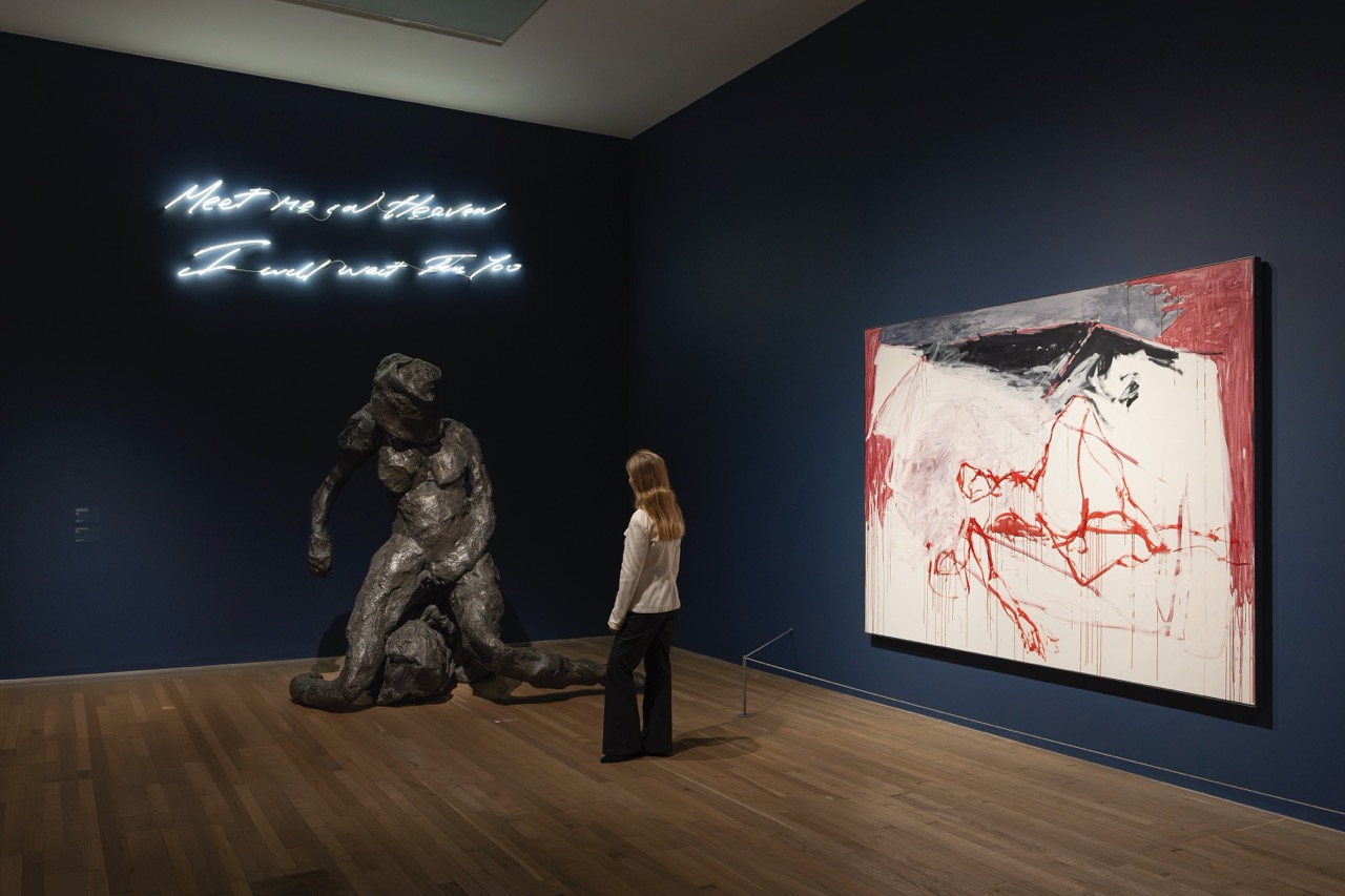 Tracey Emin paintings installation.