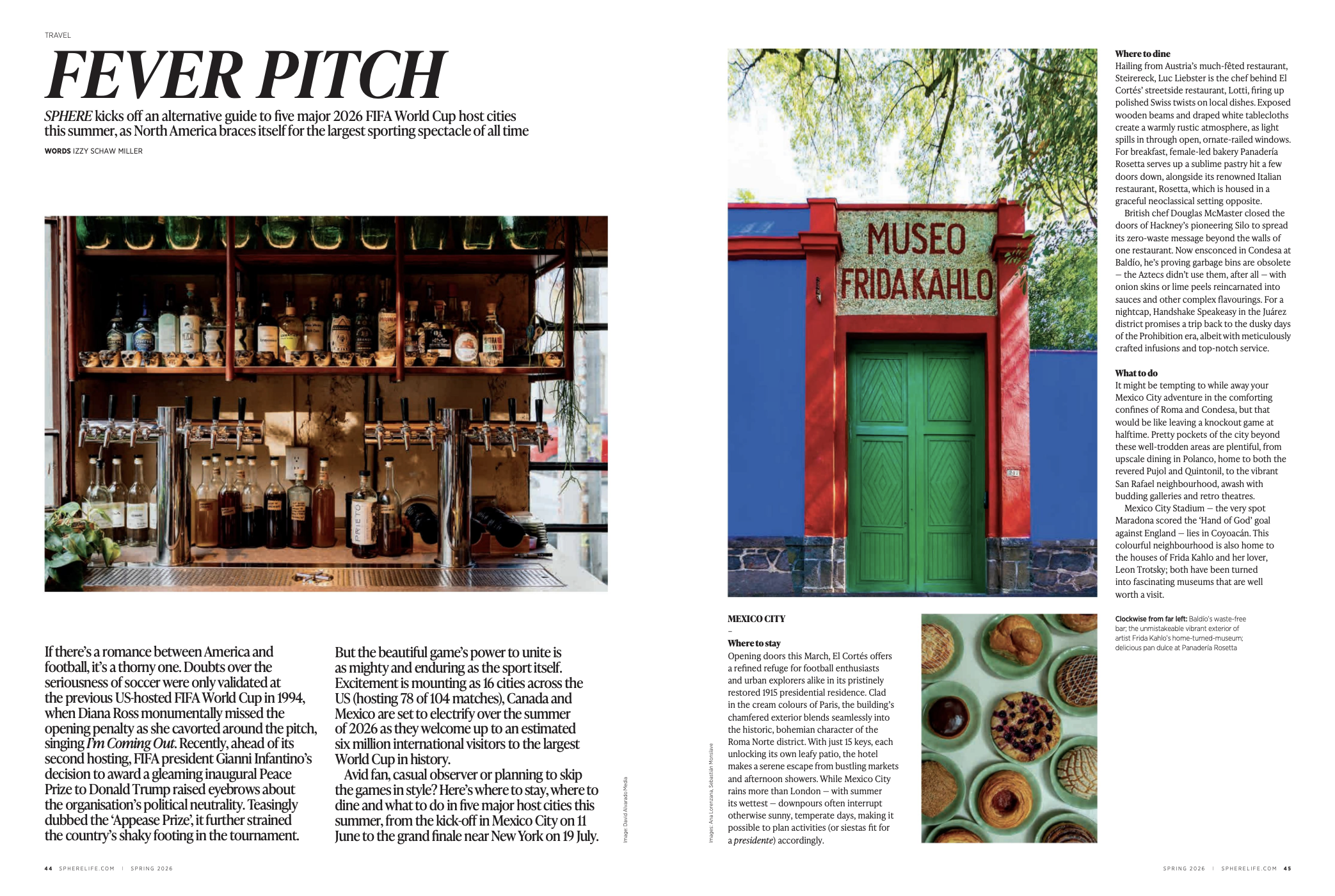 World Cup SPHERE spring magazine.