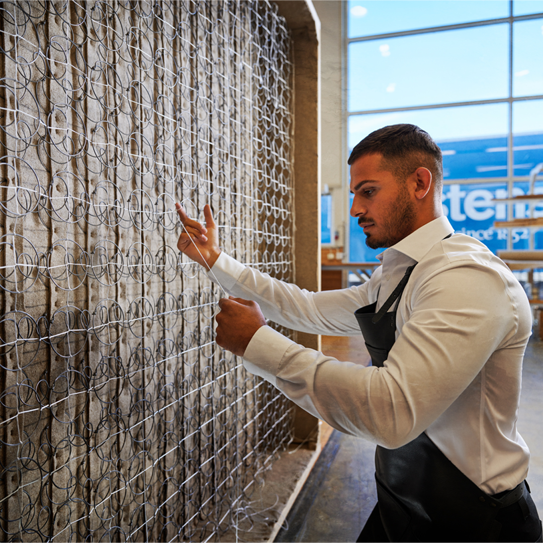 Bed spring, hotel bedding at home
