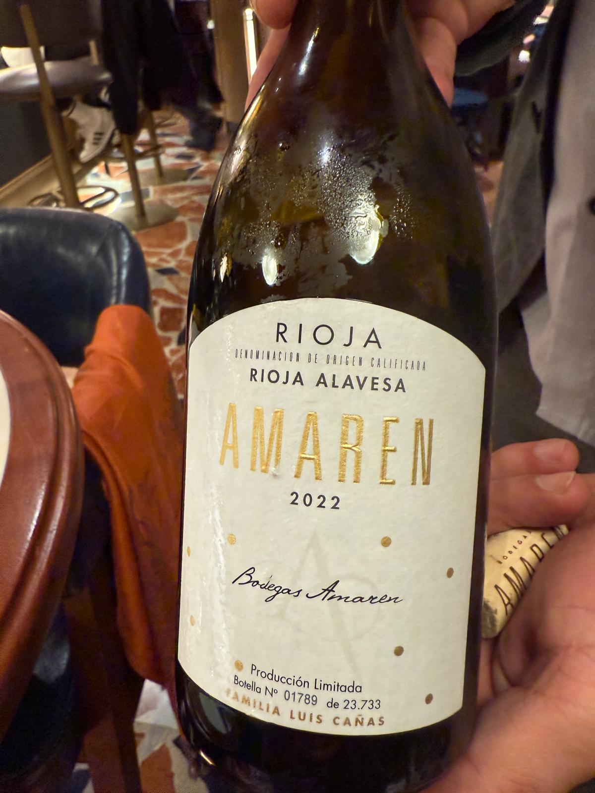 Wine at the Grand Hotel Central Barcelona.