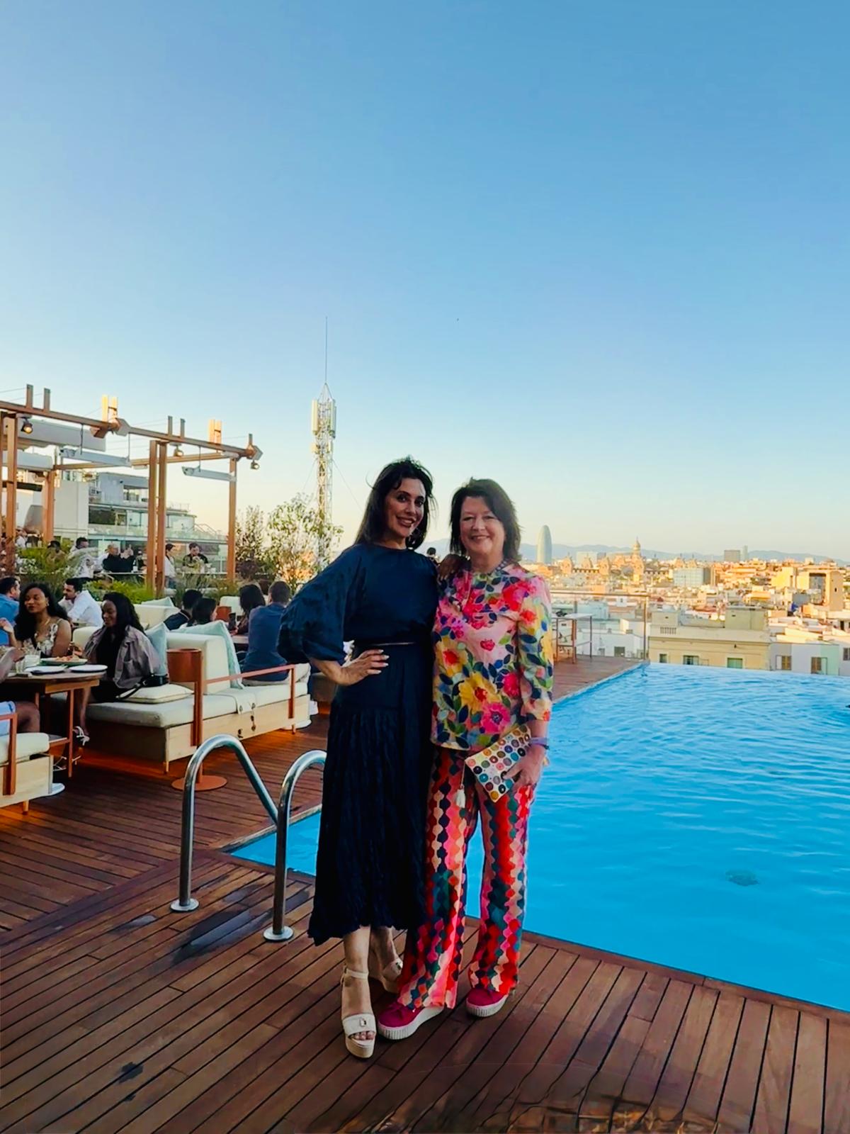 The rooftop pool Grand Hotel Central Barcelona.