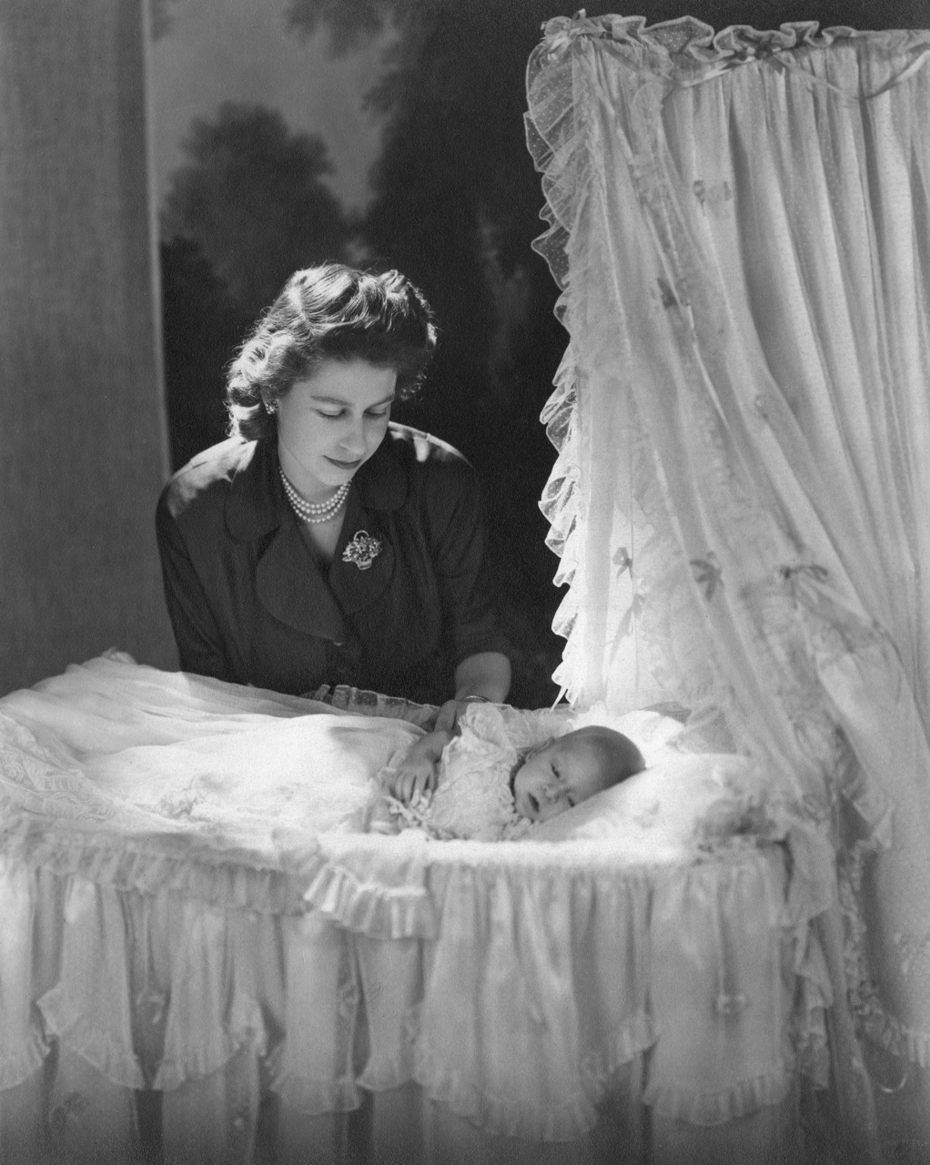 Queen Elizabeth II and Prince Charles. 