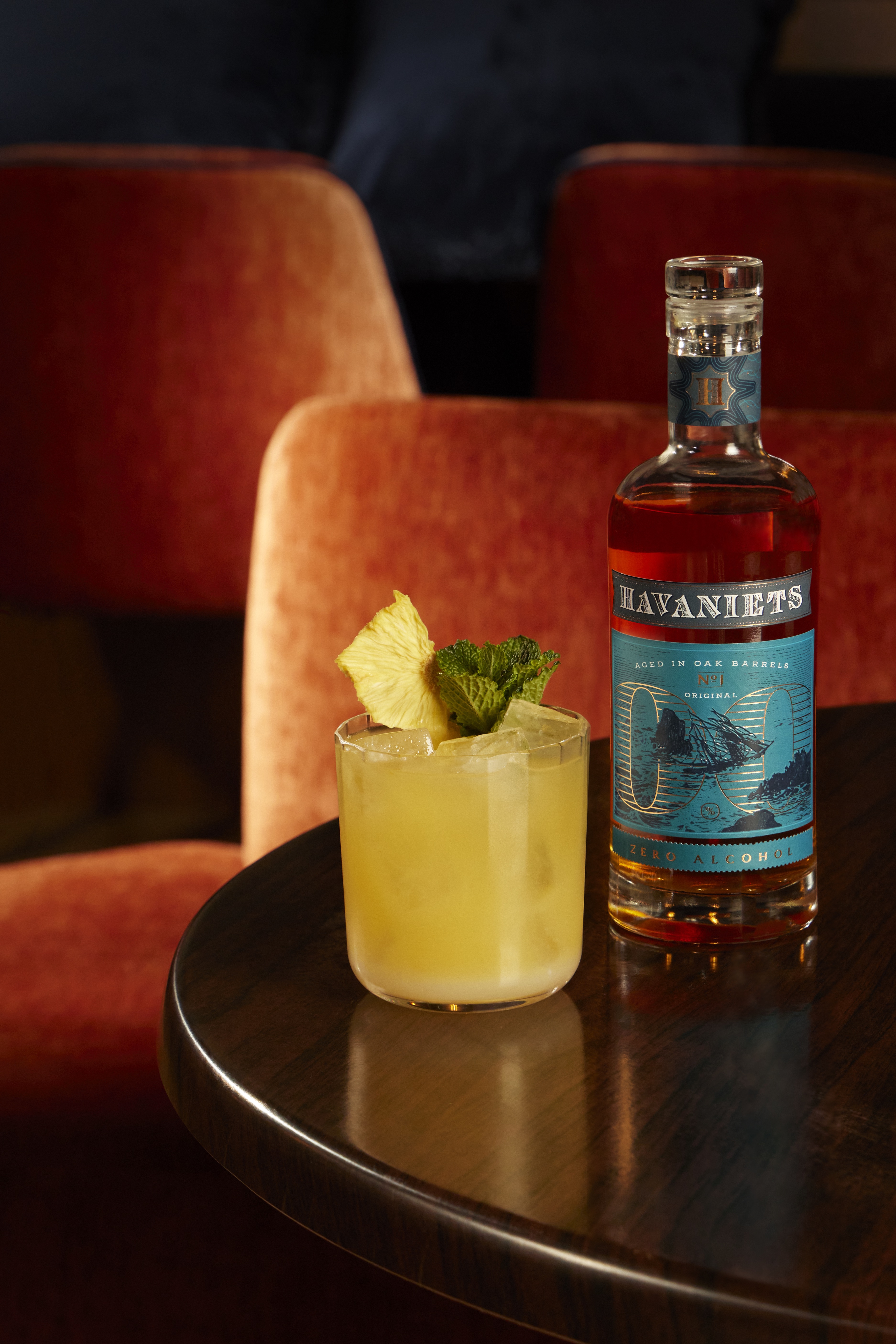 Non alcoholic drinks like this dark rum equivalent replicate the depth of flavour. 