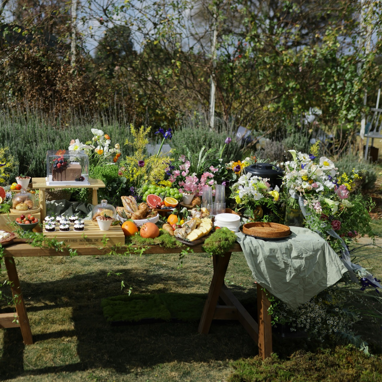 English garden party season. 