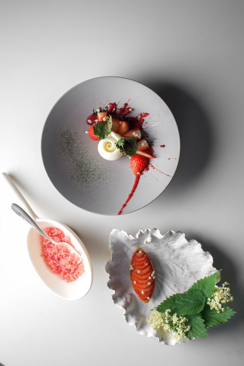 Alain Ducasse dishes. 