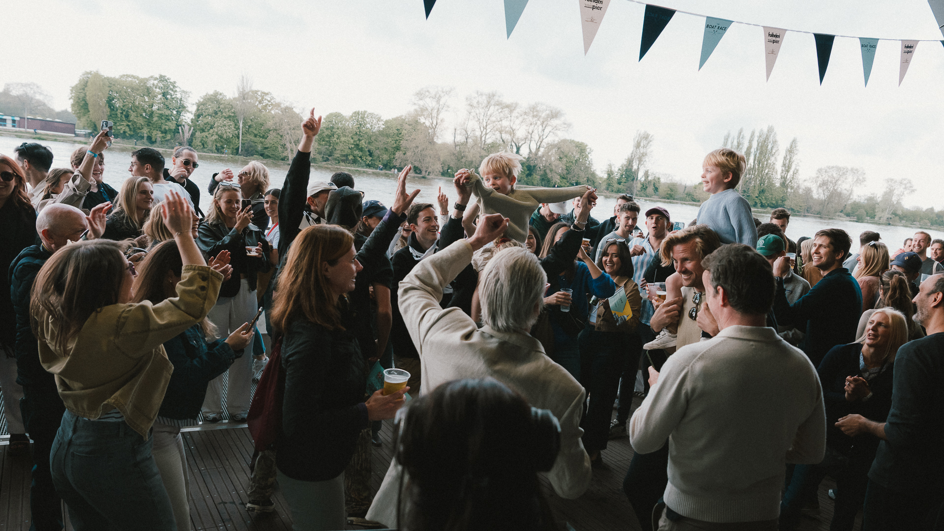 The Boat Race, Fulham Pier.