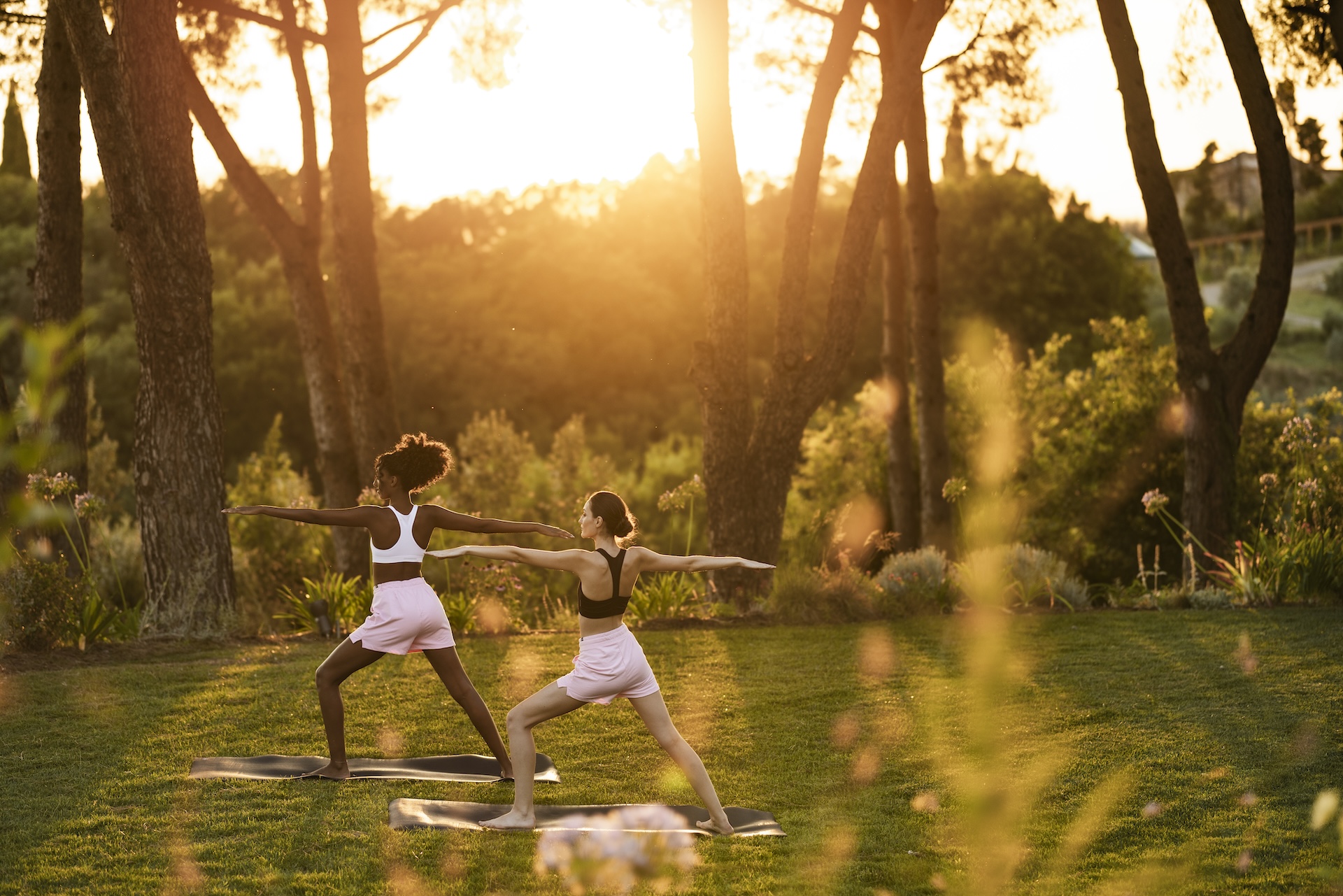 Wellness Retreat Abroad - yoga session. 
