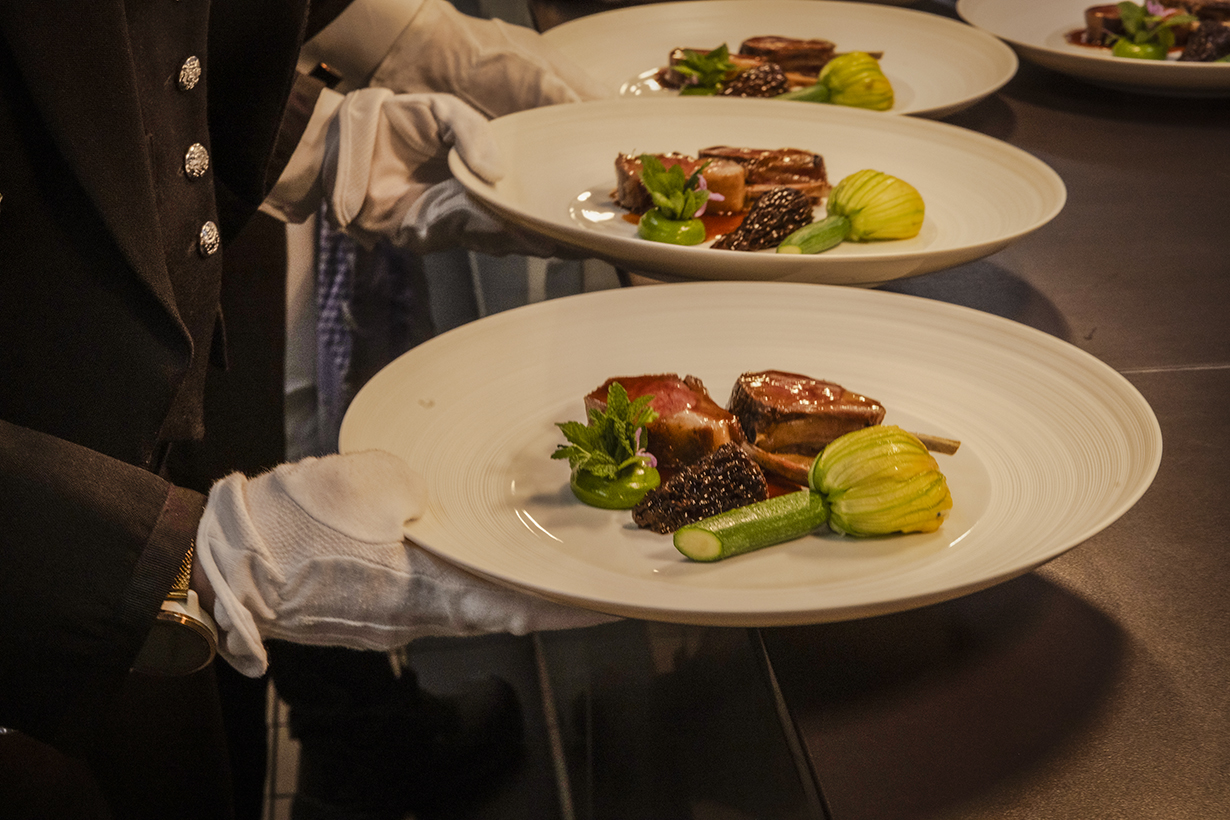 Menu for Champagne Bollinger event  la grande annee  2018 Ritz London