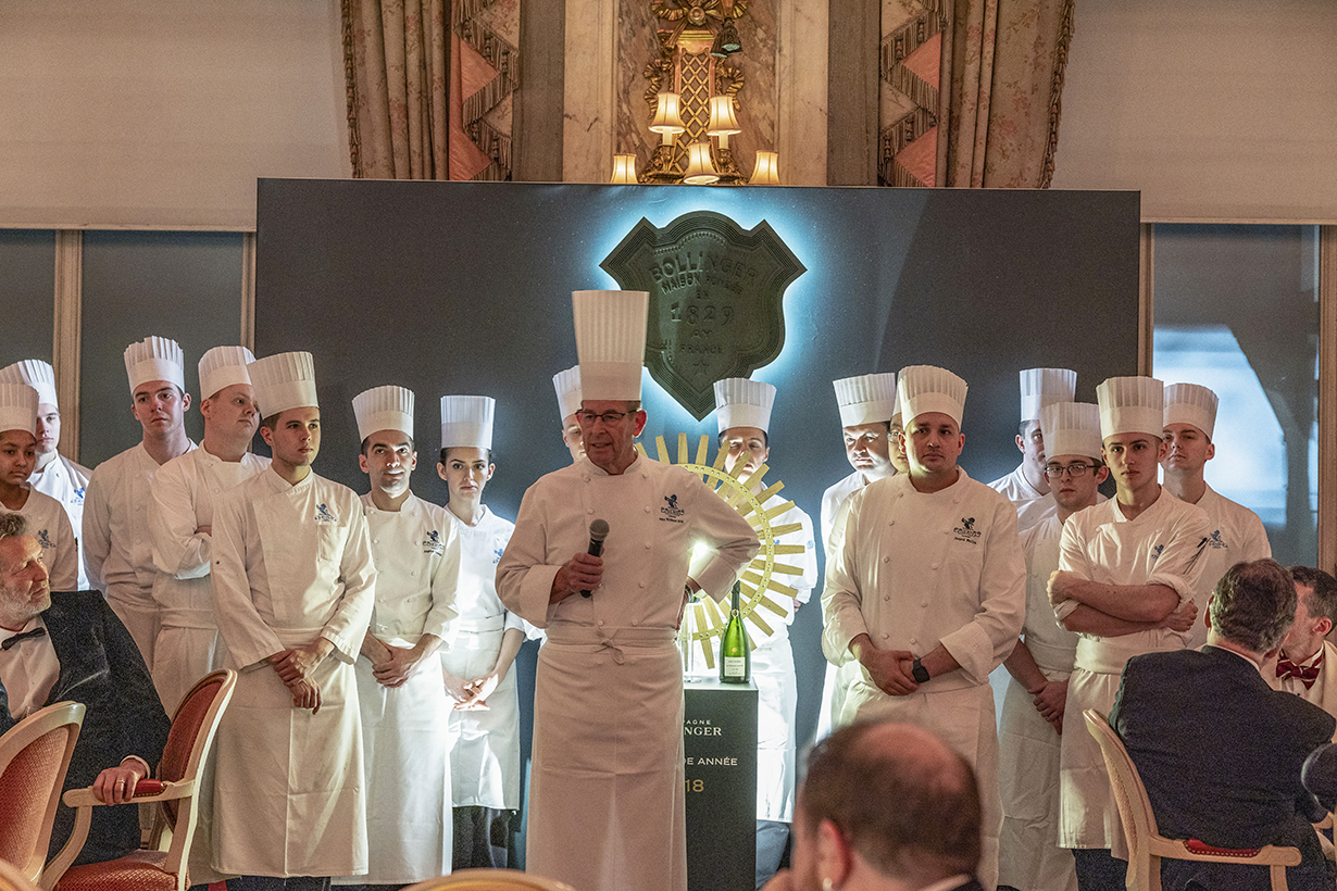 Chef John Williams at Champagne Bollinger launch.