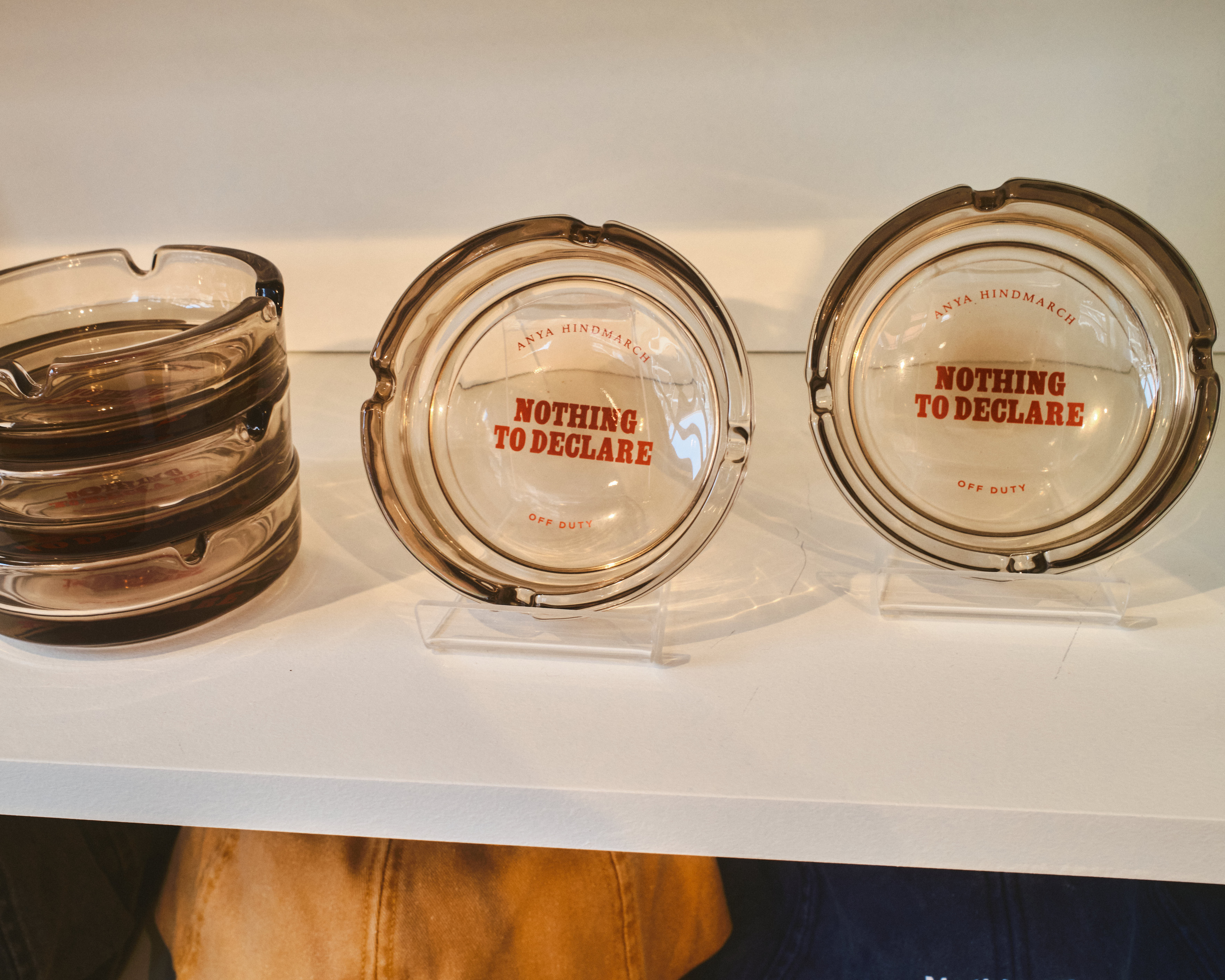 Anya Hindmarch nothing to declare.