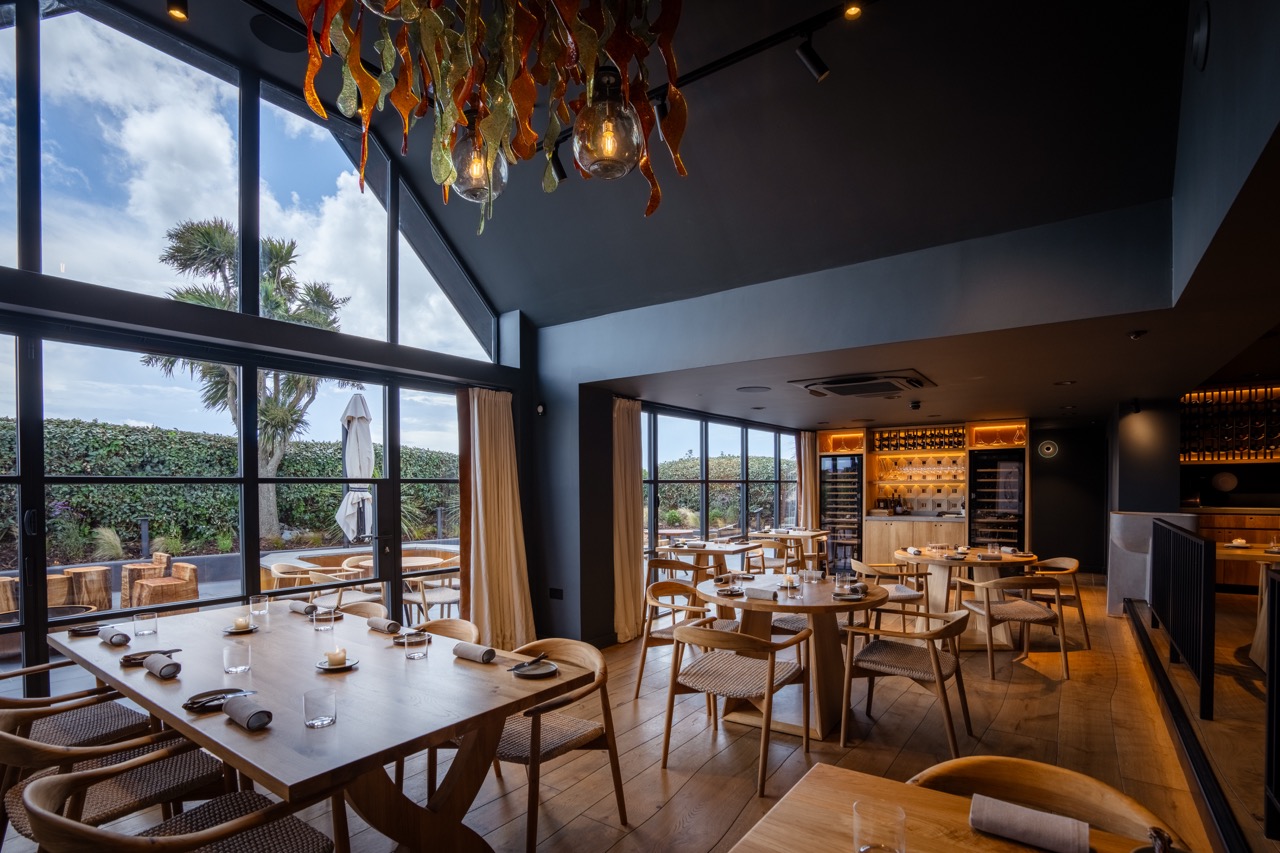 Vraic interior, Guernsey restaurants. 