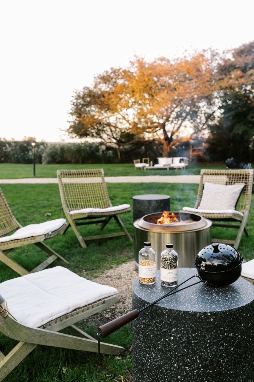 Firepit in The Hamptons.