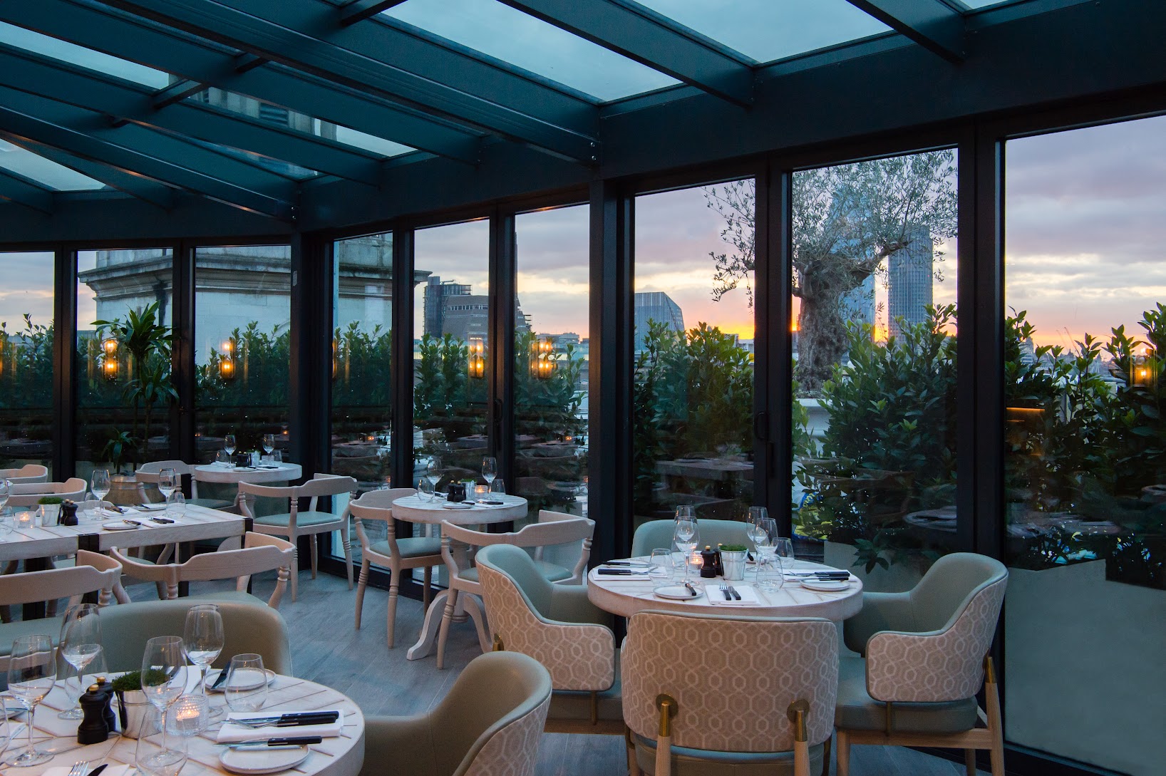 Panoramic views at The Mercer Roof Terrace