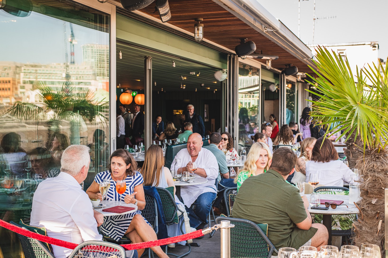 The summer terrace at Smiths of Smithfield in Farringdon
