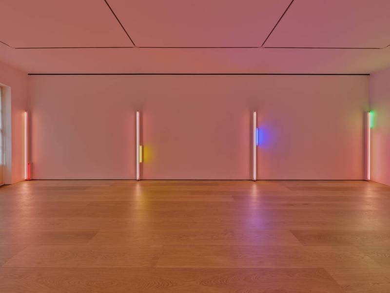 Dan Flavin at David Zwirner, Mayfair
