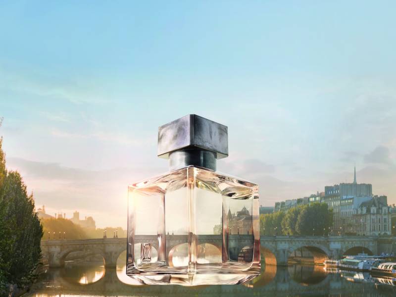 A luxury bottle of Petit Matin fragrance by Maison Francis Kurkdjian.