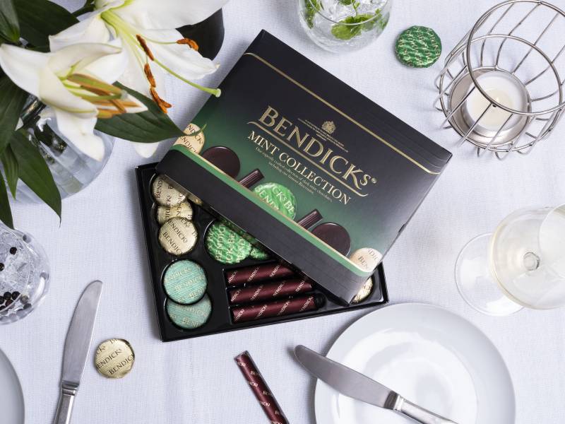 The classic selection of Bendicks mints including their iconic Bittermint