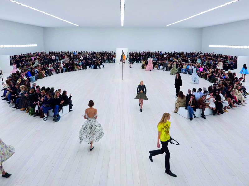 Fashion House Loewe SS25 runway show.